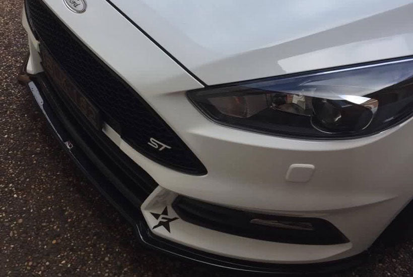 Customer Car Feature: 2017 Ford Focus ST with Maxton Front Lip and Skirts - AusBody Works