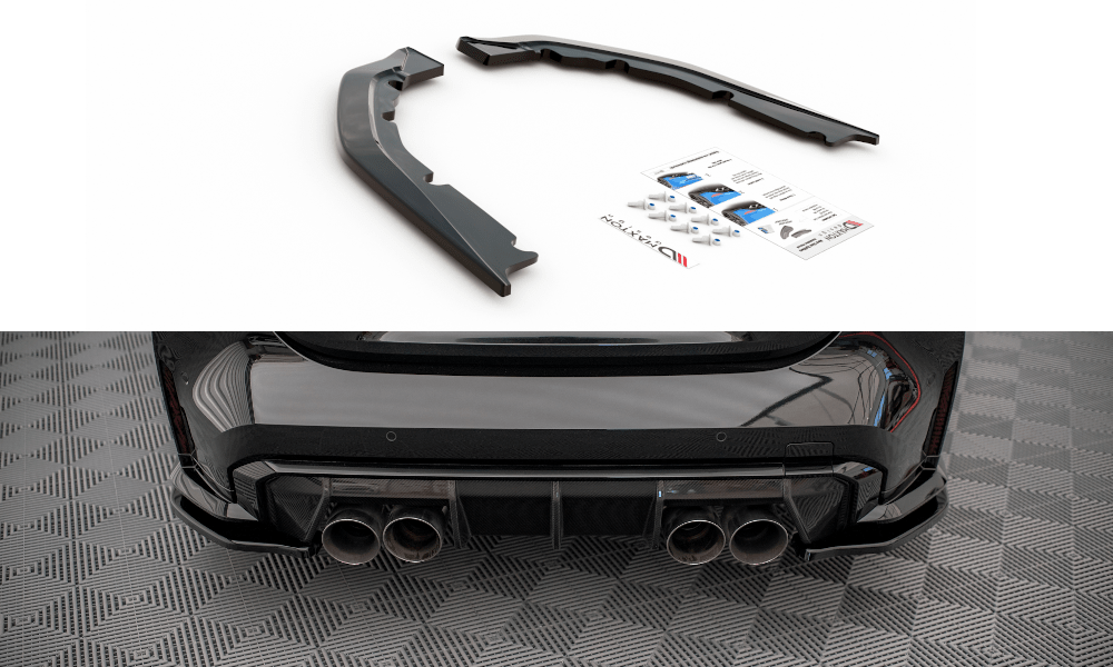 Maxton Design Rear Side Splitters V.1 compatible with BMW M4 G82