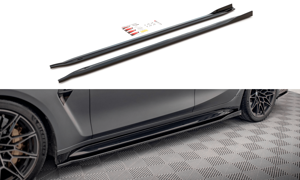 Maxton Design Side Skirts Diffusers V.2 compatible with BMW M3 G80