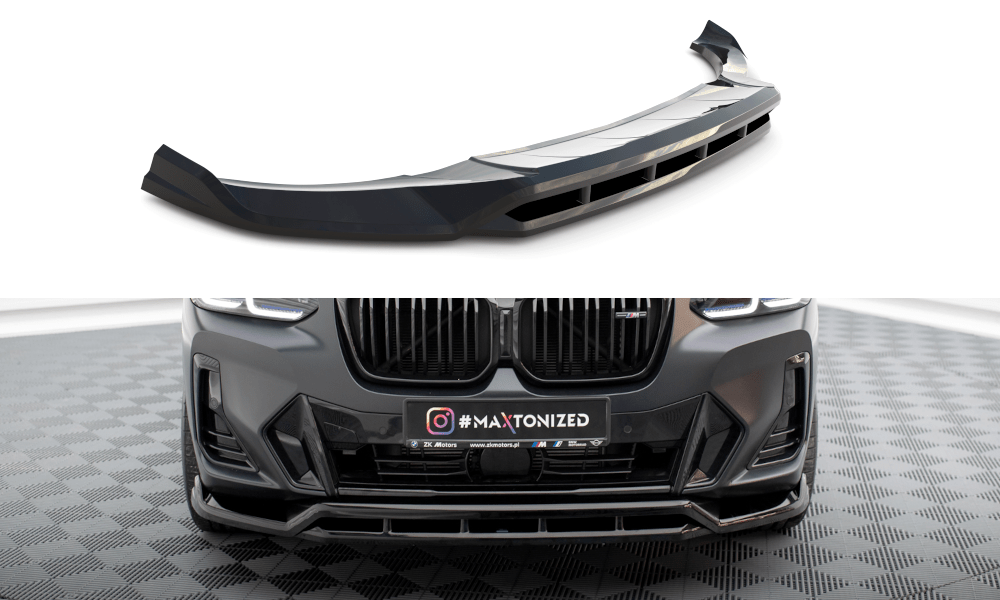 Maxton Design Front Splitter compatible with BMW X3 M-Pack G01 Facelift / iX3 M-Pack G08 Facelift