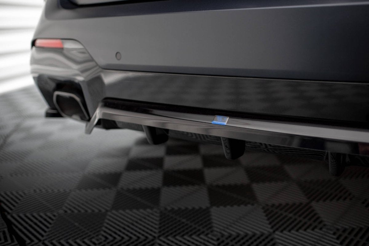 Maxton Design Rear Splitter (with vertical bars) BMW X3 M-Pack G01 Facelift