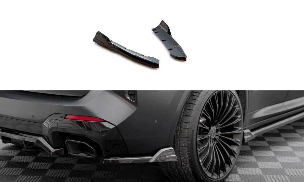 Maxton Design Rear Side Splitters compatible with BMW X3 M-Pack G01 Facelift