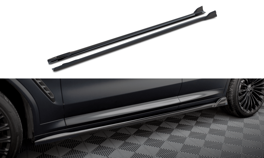 Maxton Design Side Skirts Diffusers compatible with BMW X3 M-Pack G01 Facelift