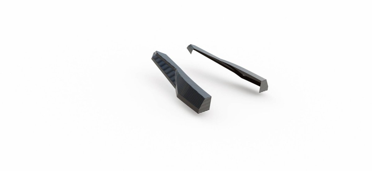 Maxton Carbon Fiber Rear Side Splitters Audi RSQ8