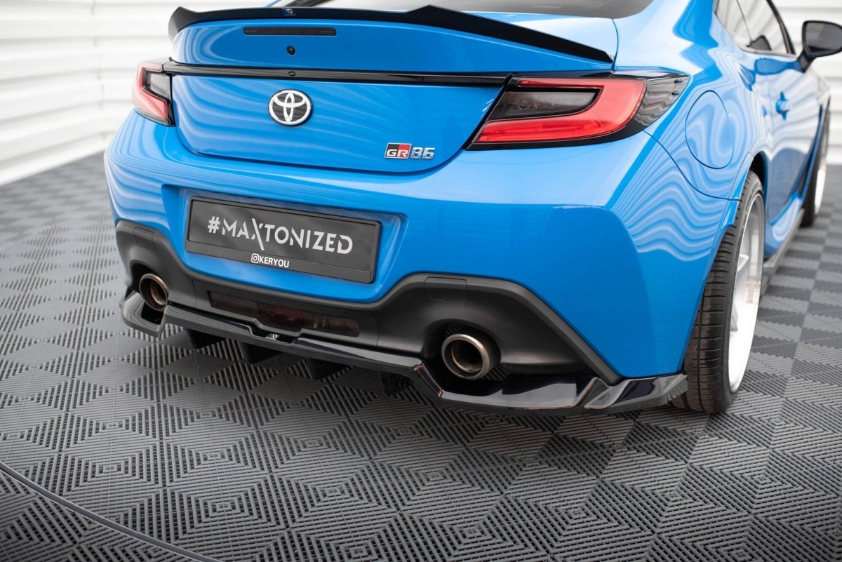 Maxton Design Rear Splitter (with vertical bars) V.1 Toyota GR86 Mk1 / Subaru BRZ ZD8