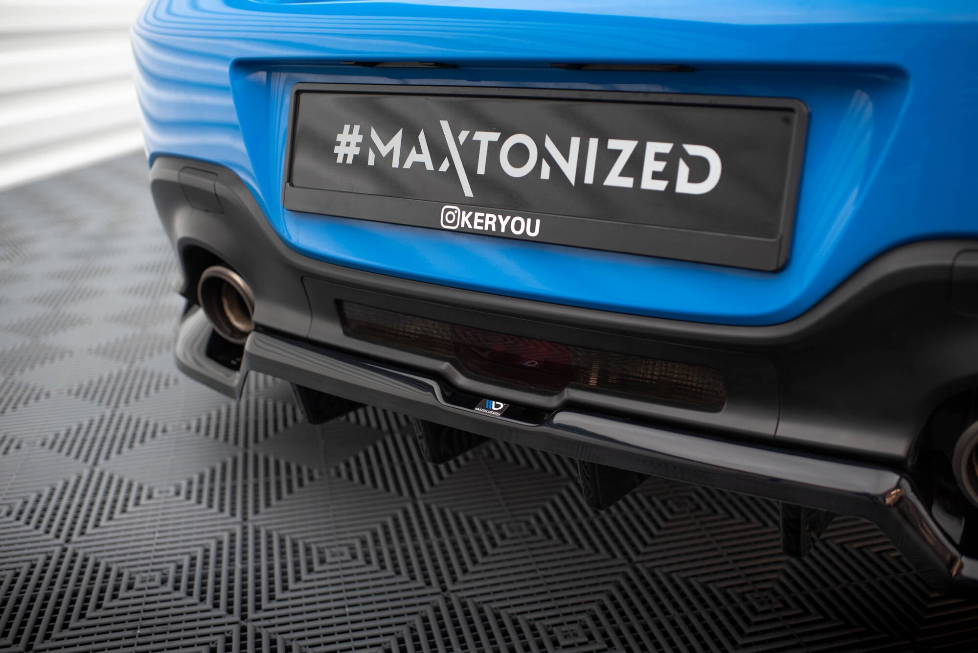 Maxton Design Rear Splitter (with vertical bars) V.1 Toyota GR86 Mk1 / Subaru BRZ ZD8