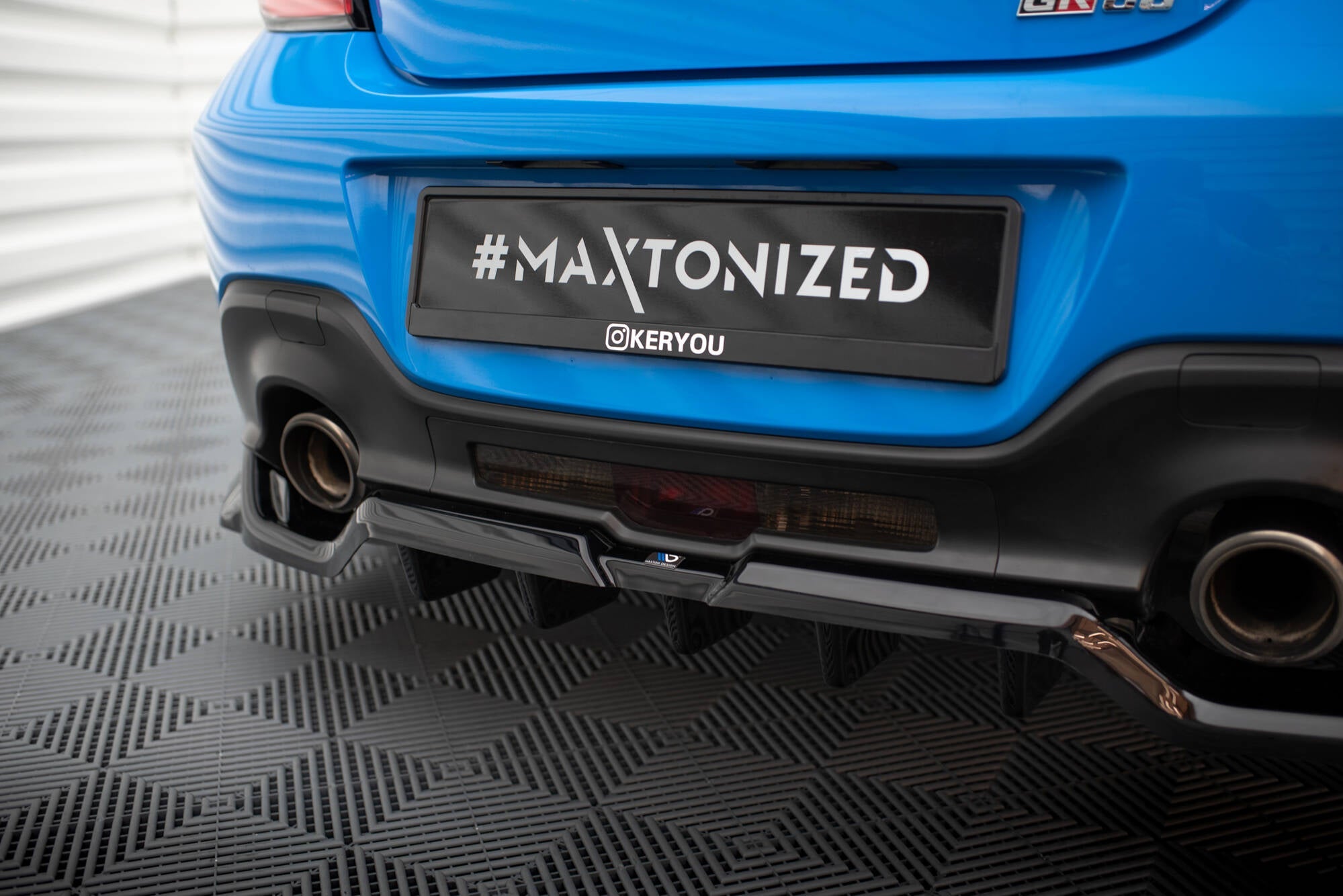 Maxton Design Rear Splitter (with vertical bars) V.3 Toyota GR86 Mk1 / Subaru BRZ ZD8
