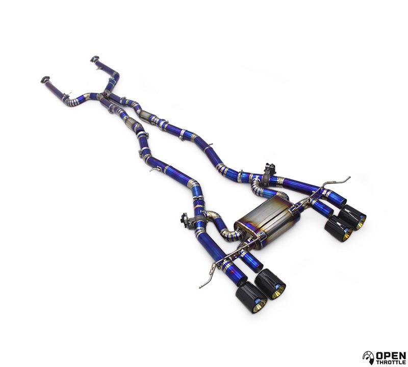 Open Throttle ValveTech™ Titanium Big Dual Valved Exhaust System Compatible with BMW M3 G80 / G81 and M4 G82 / G83