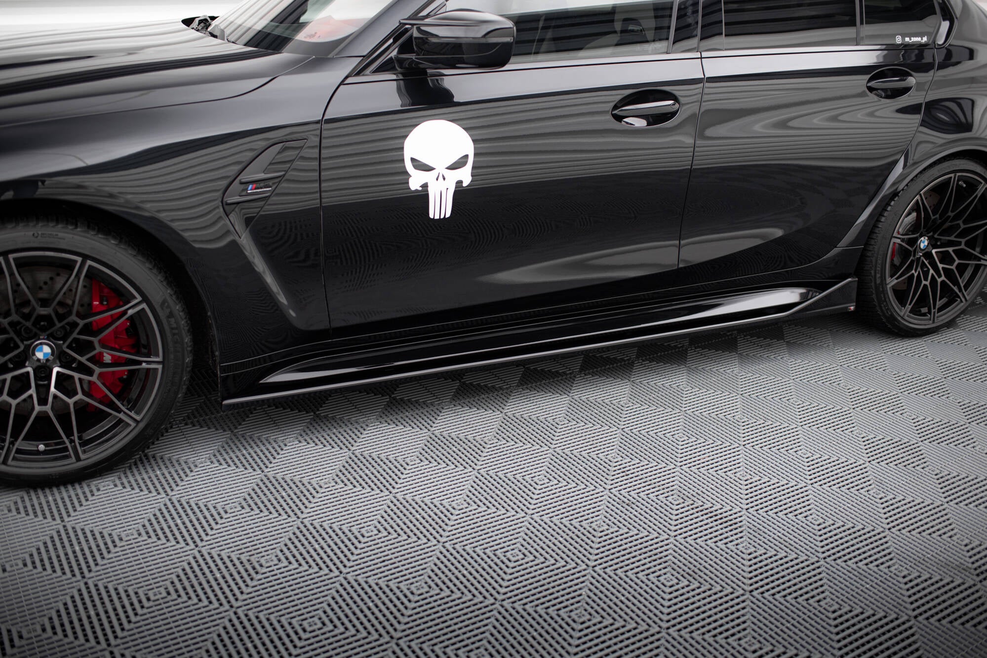 Maxton Design Side Skirts Diffusers V.3 CSL Look BMW M3 G80