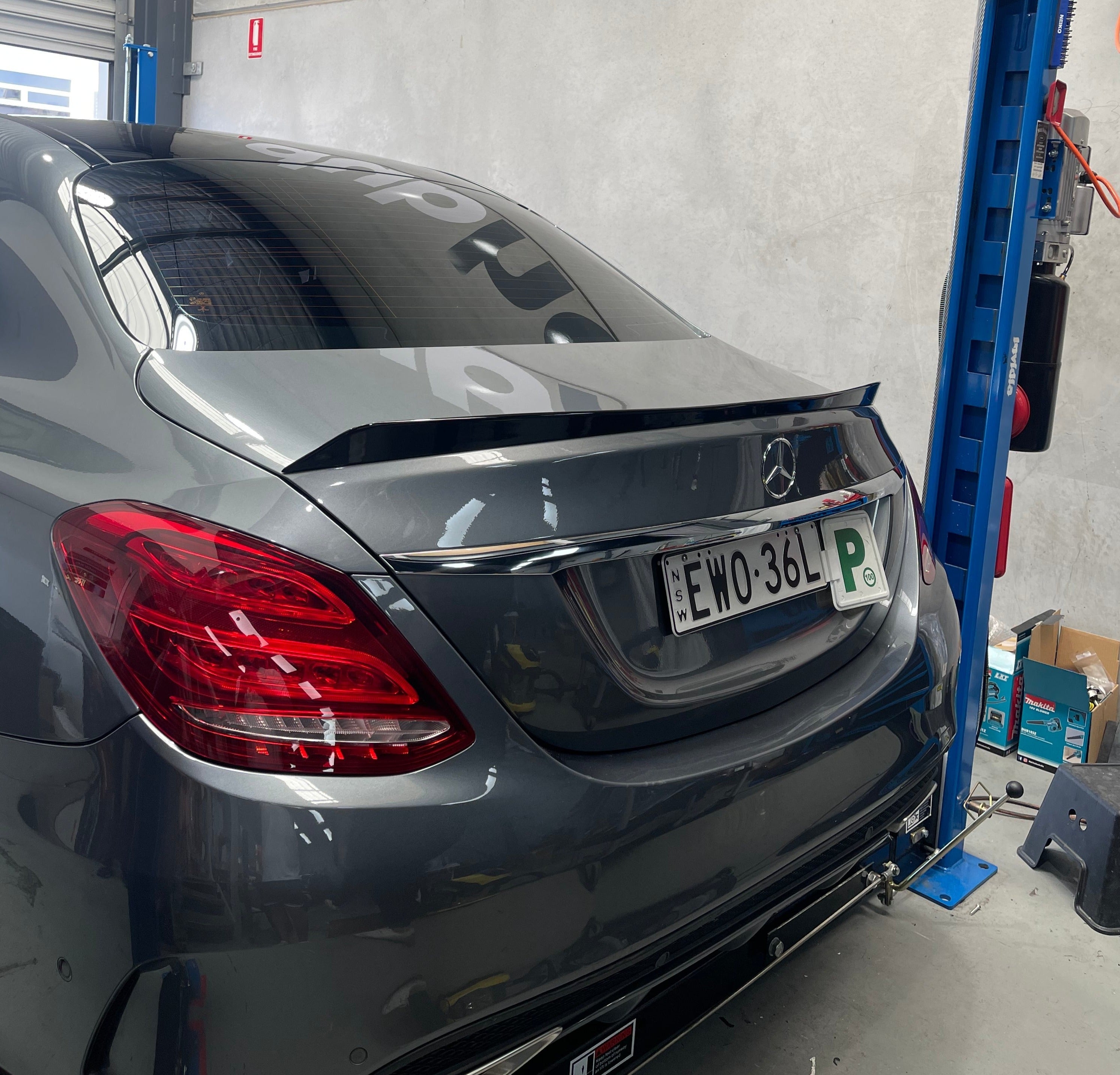 Mercedes-Benz C-Class W205 C63S Style ABS Rear Spoiler (Gloss Black)