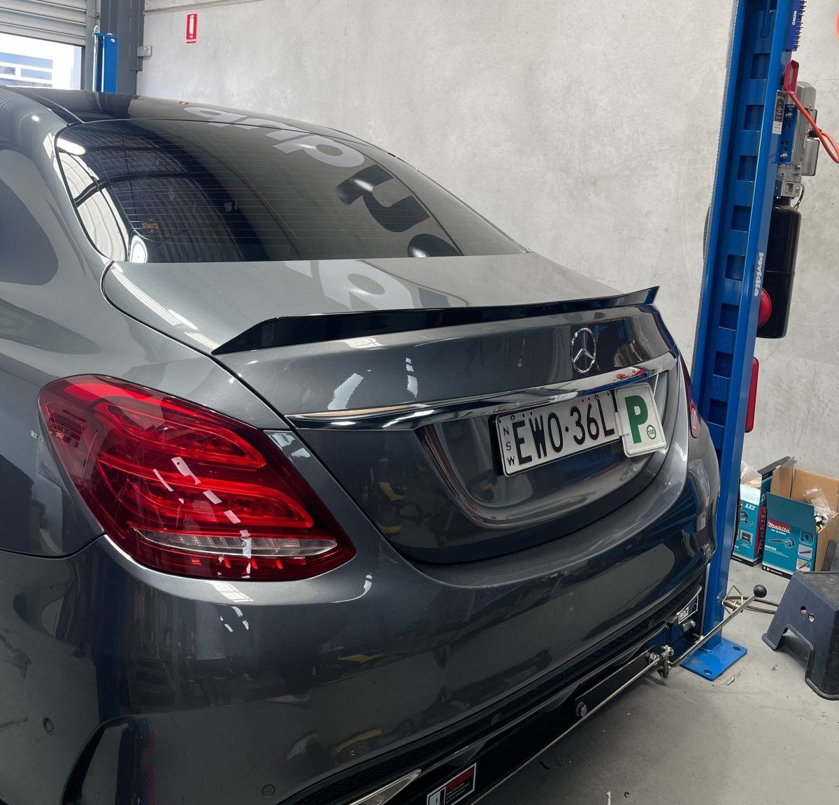 Mercedes-Benz C-Class W205 C63S Style ABS Rear Spoiler (Gloss Black)