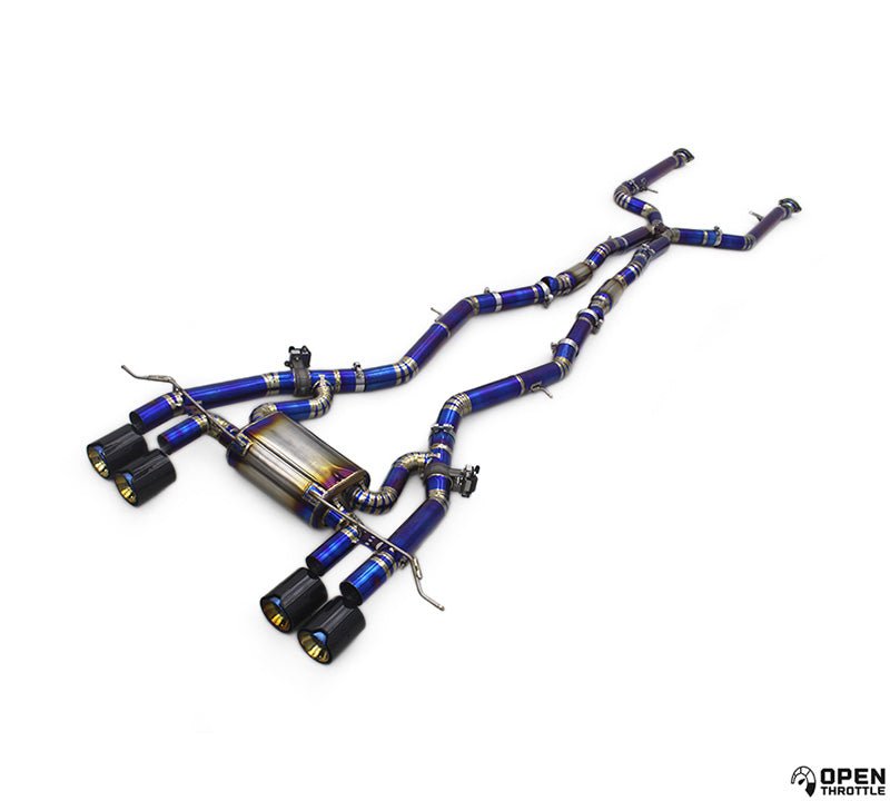Open Throttle ValveTech™ Titanium Big Dual Valved Exhaust System Compatible with BMW M3 G80 / G81 and M4 G82 / G83