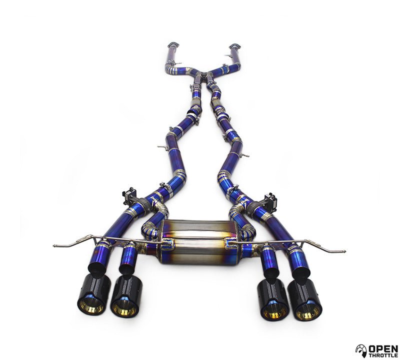 Open Throttle ValveTech™ Titanium Big Dual Valved Exhaust System Compatible with BMW M3 G80 / G81 and M4 G82 / G83