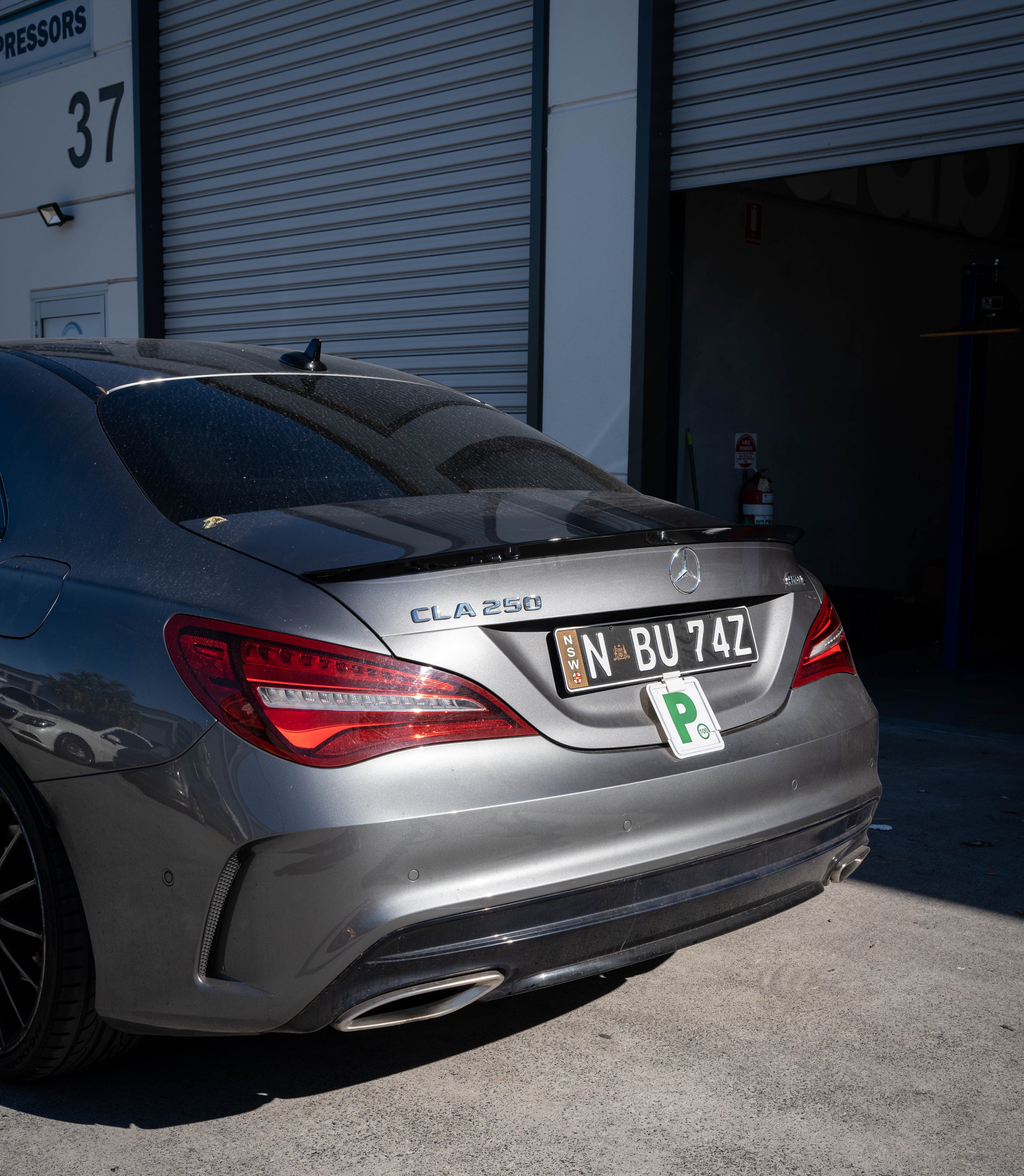 AMG Style Gloss Black ABS Rear Spoiler Boot Lip for Mercedes-Benz CLA C117 Sedan (2013-2019)