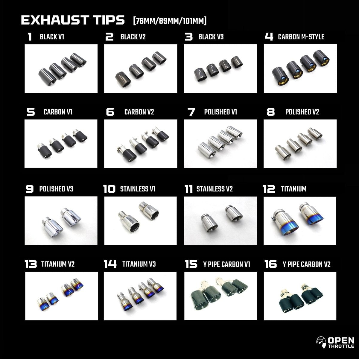 Open Throttle ValveTech™ Titanium Big Dual Valved Exhaust System Compatible with BMW M3 G80 / G81 and M4 G82 / G83