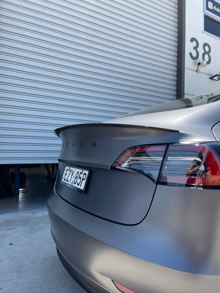 OE Style Gloss Black ABS Rear Spoiler Boot Lip for Tesla Model 3 (2017 – 2024)