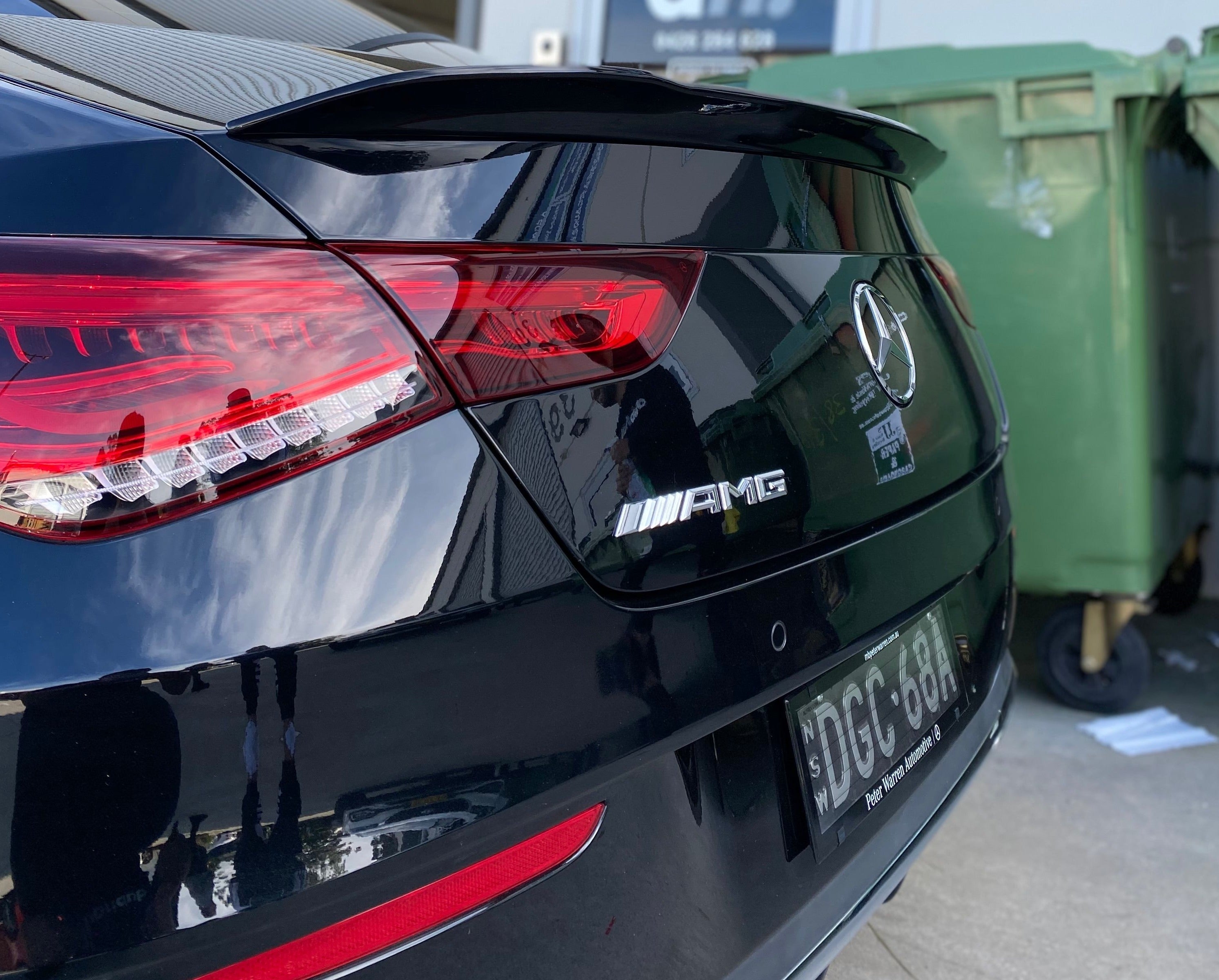 AMG Style Gloss Black ABS Rear Spoiler Boot Lip for Mercedes-Benz CLA C118 Sedan (2019 – 2023)