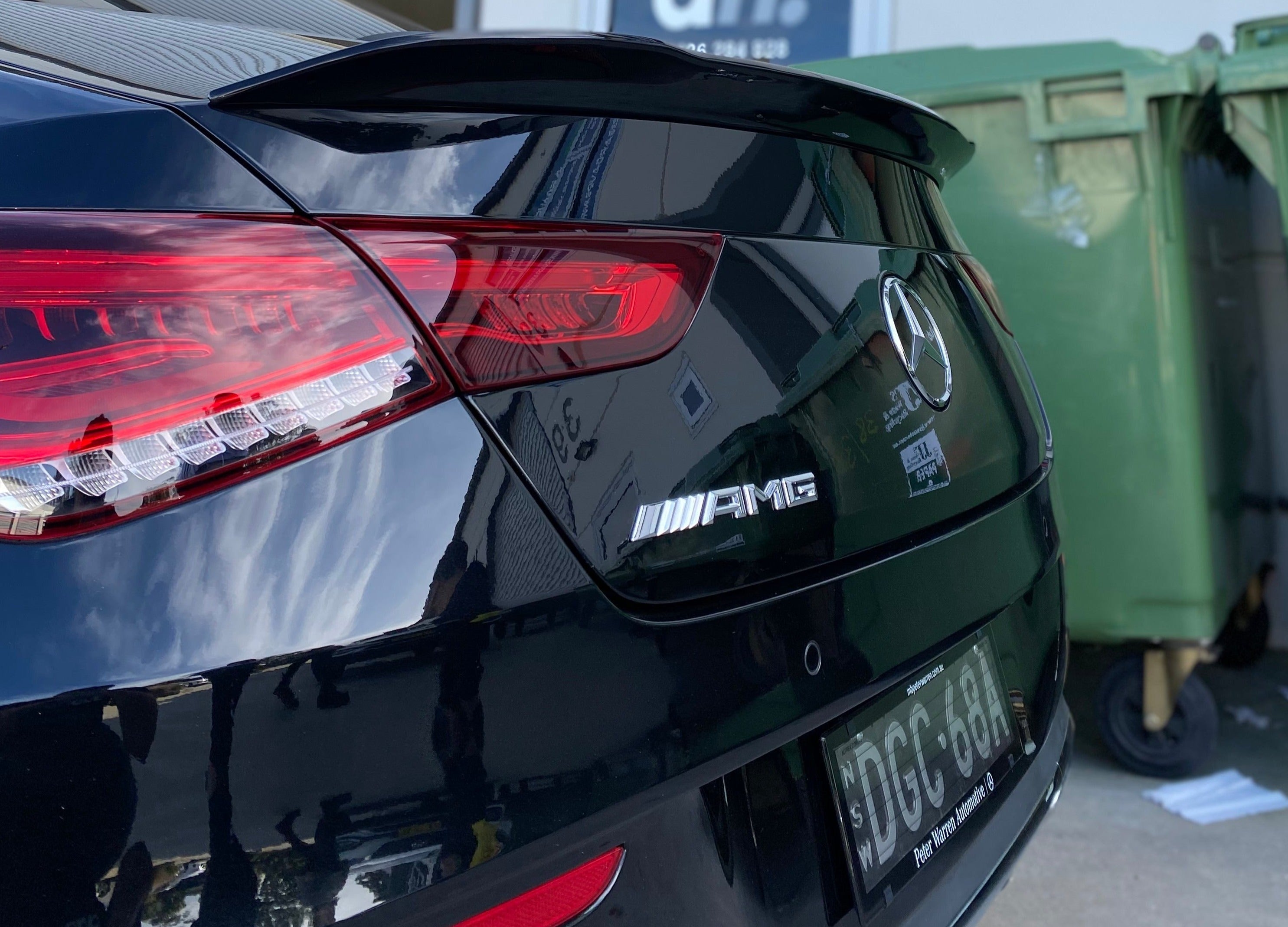 AMG Style Gloss Black ABS Rear Spoiler Boot Lip for Mercedes-Benz CLA C118 Sedan (2019 – 2023)