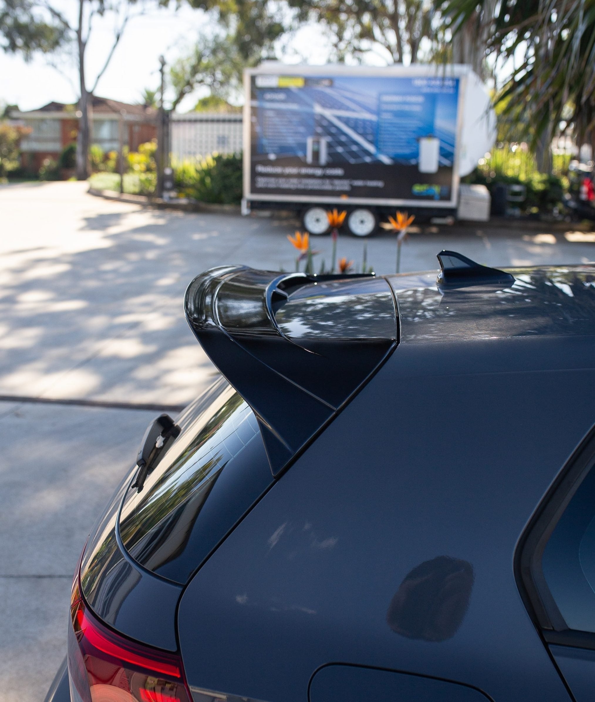 Volkswagen 2020-2024 Golf MK8 TSI Clubsport Style Rear Wing Spoiler (Gloss Black)