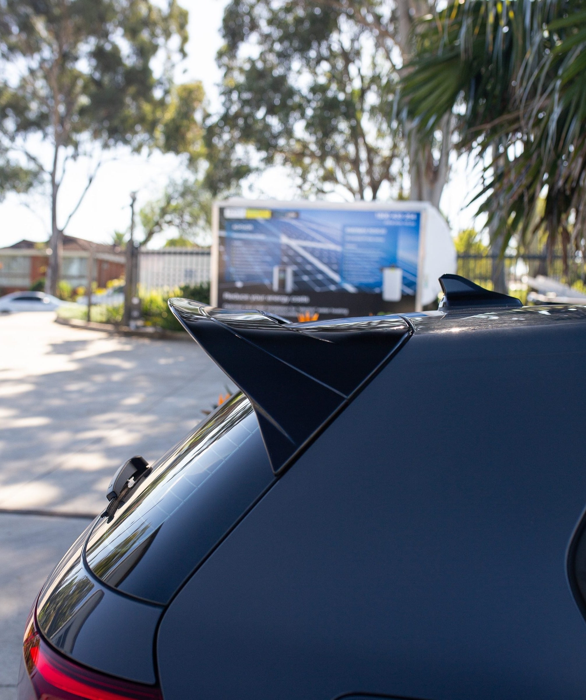 Volkswagen 2020-2024 Golf MK8 TSI Clubsport Style Rear Wing Spoiler (Gloss Black)