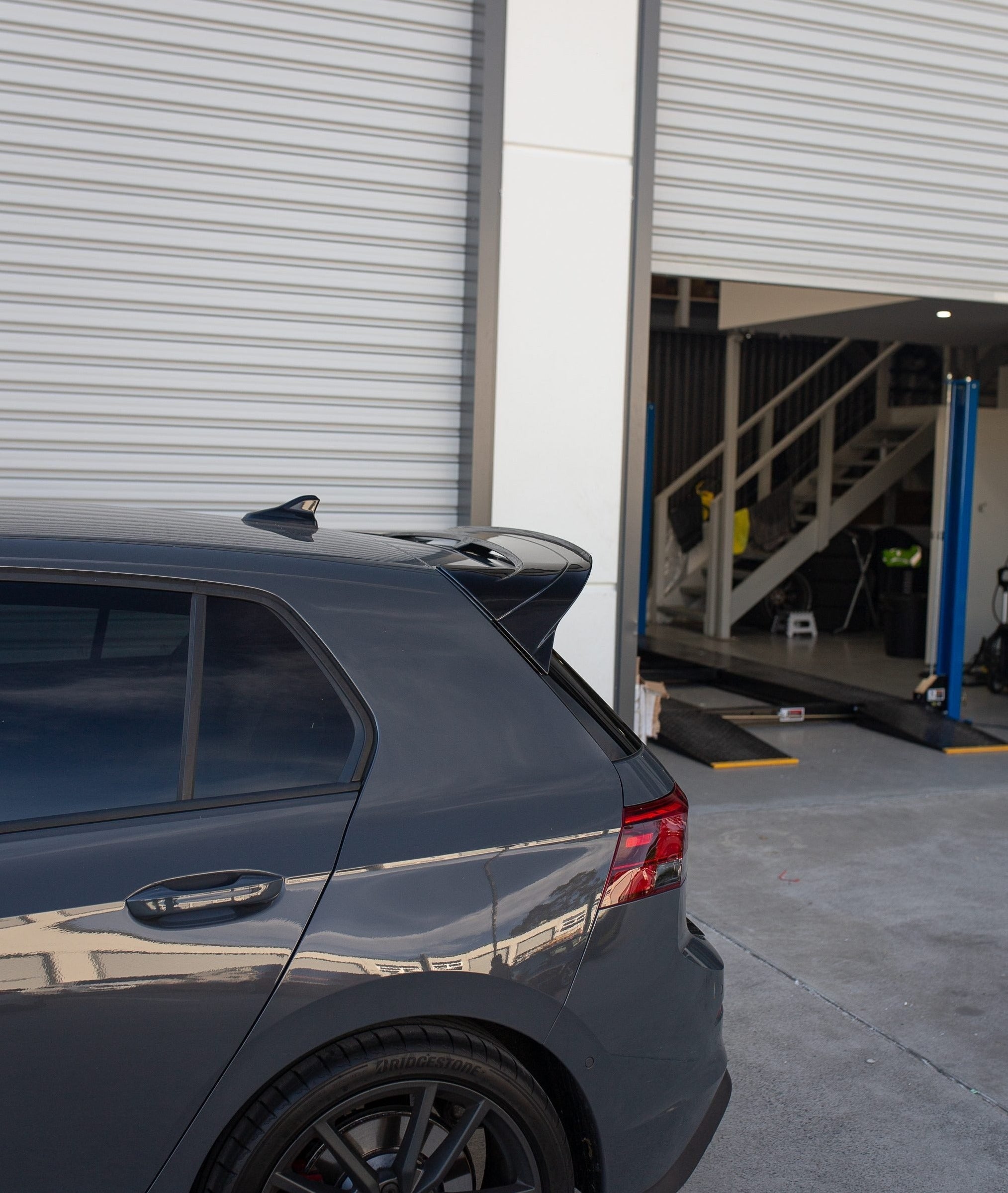 Volkswagen 2020-2024 Golf MK8 GTI Clubsport Style Rear Wing Spoiler (Gloss Black)