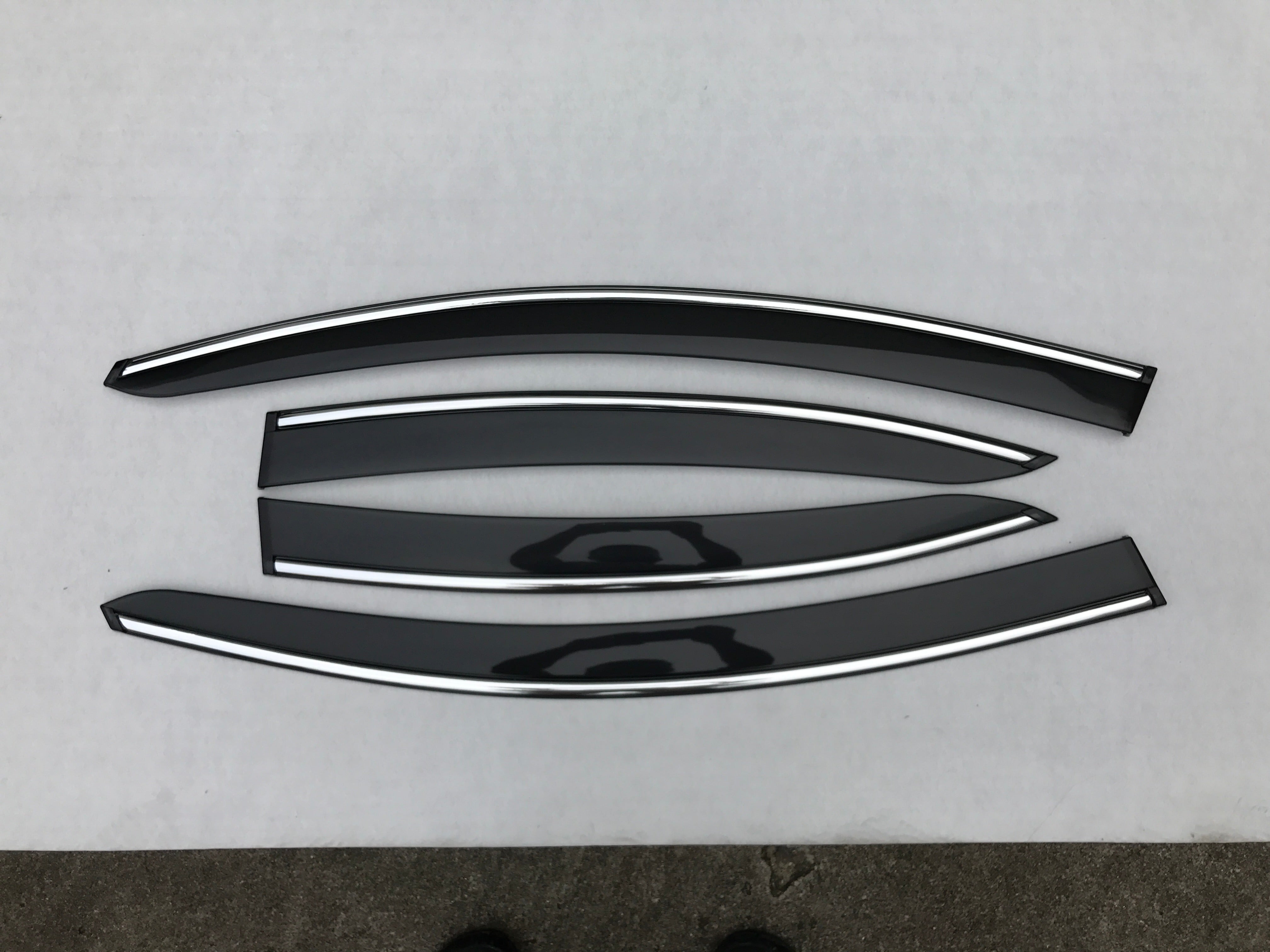 MAZDA 6 (Sedan) 2007 - 2012 (Chrome Trim) Window Visors | Weather Shields