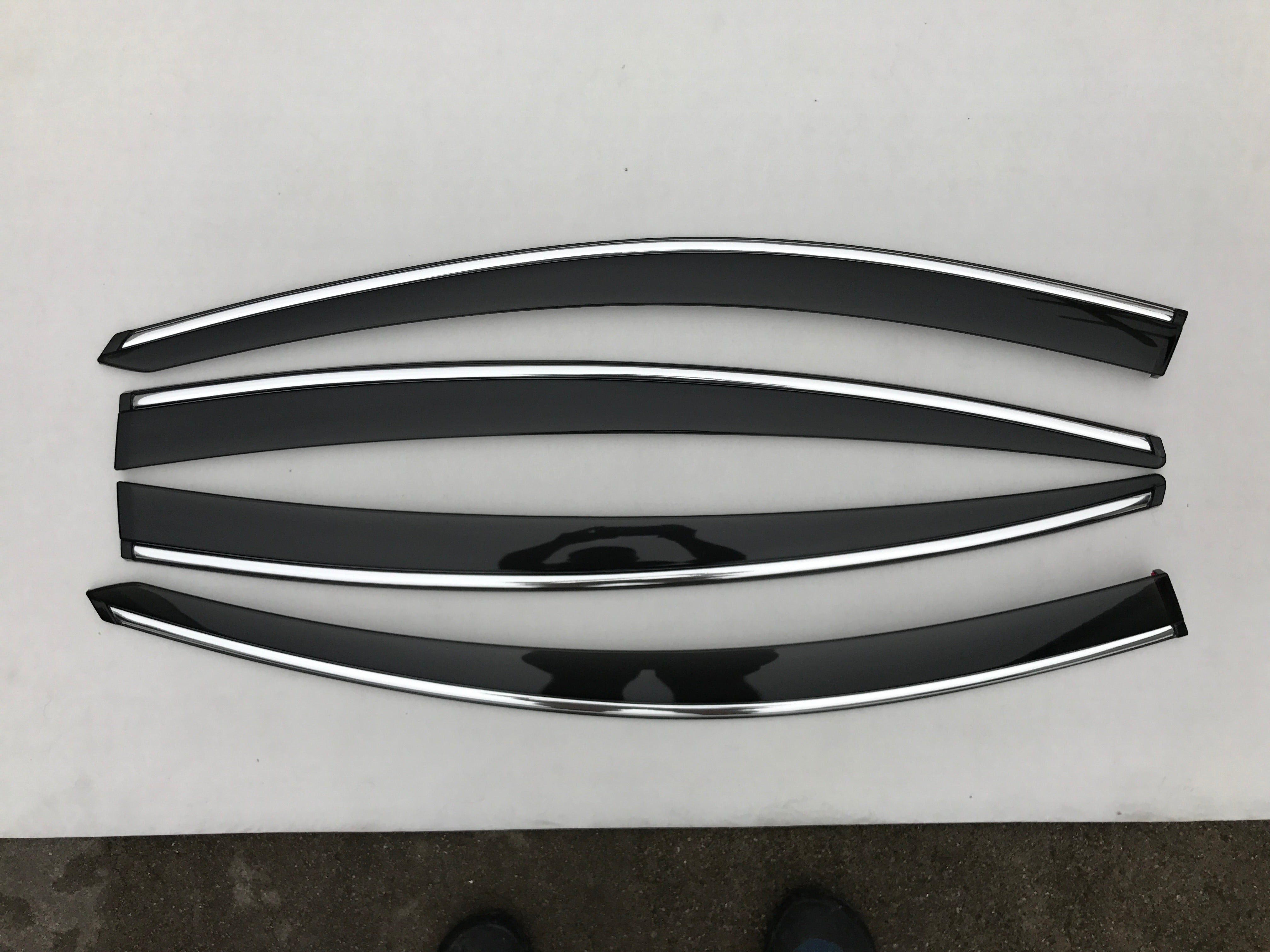 MAZDA 6 (Sedan) 2012+ (Chrome Trim) Window Visors | Weather Shields
