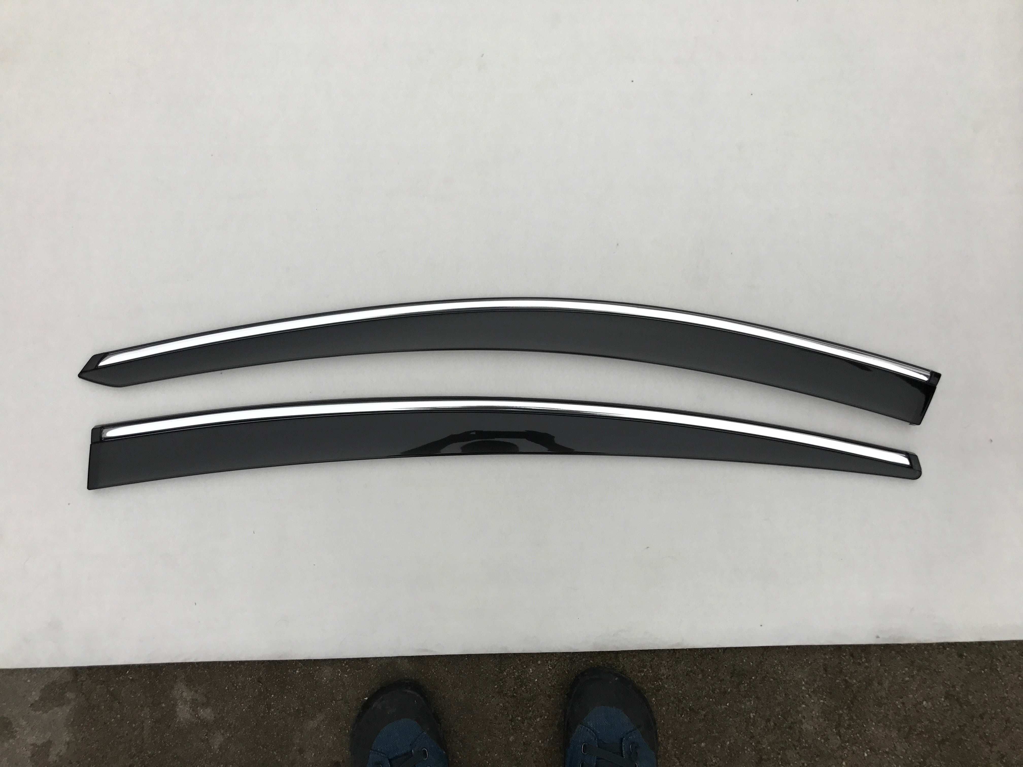 MAZDA 6 (Sedan) 2012+ (Chrome Trim) Window Visors | Weather Shields