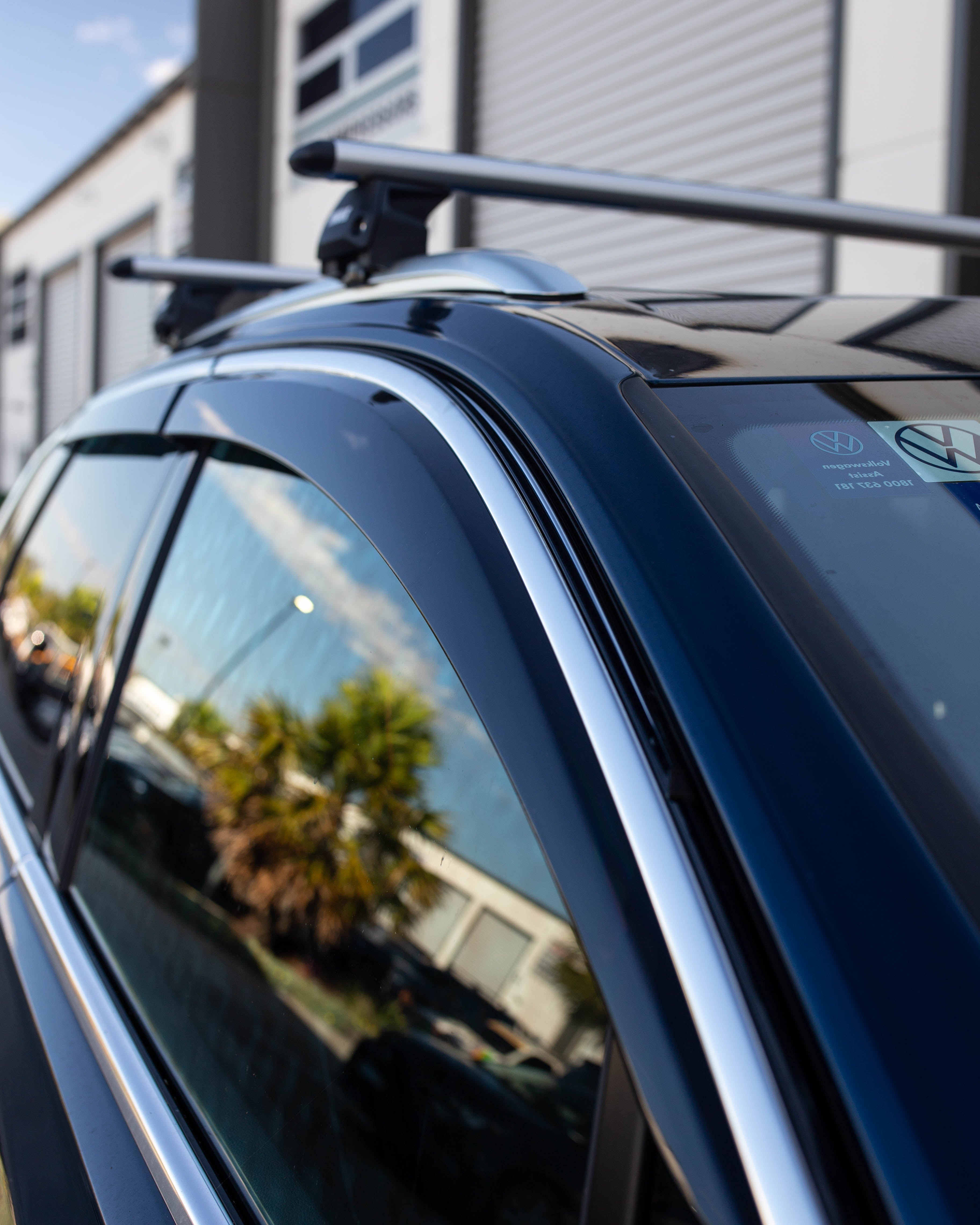 VOLKSWAGEN Touareg 2018+ (Stainless Trim) Window Visors | Weather Shields