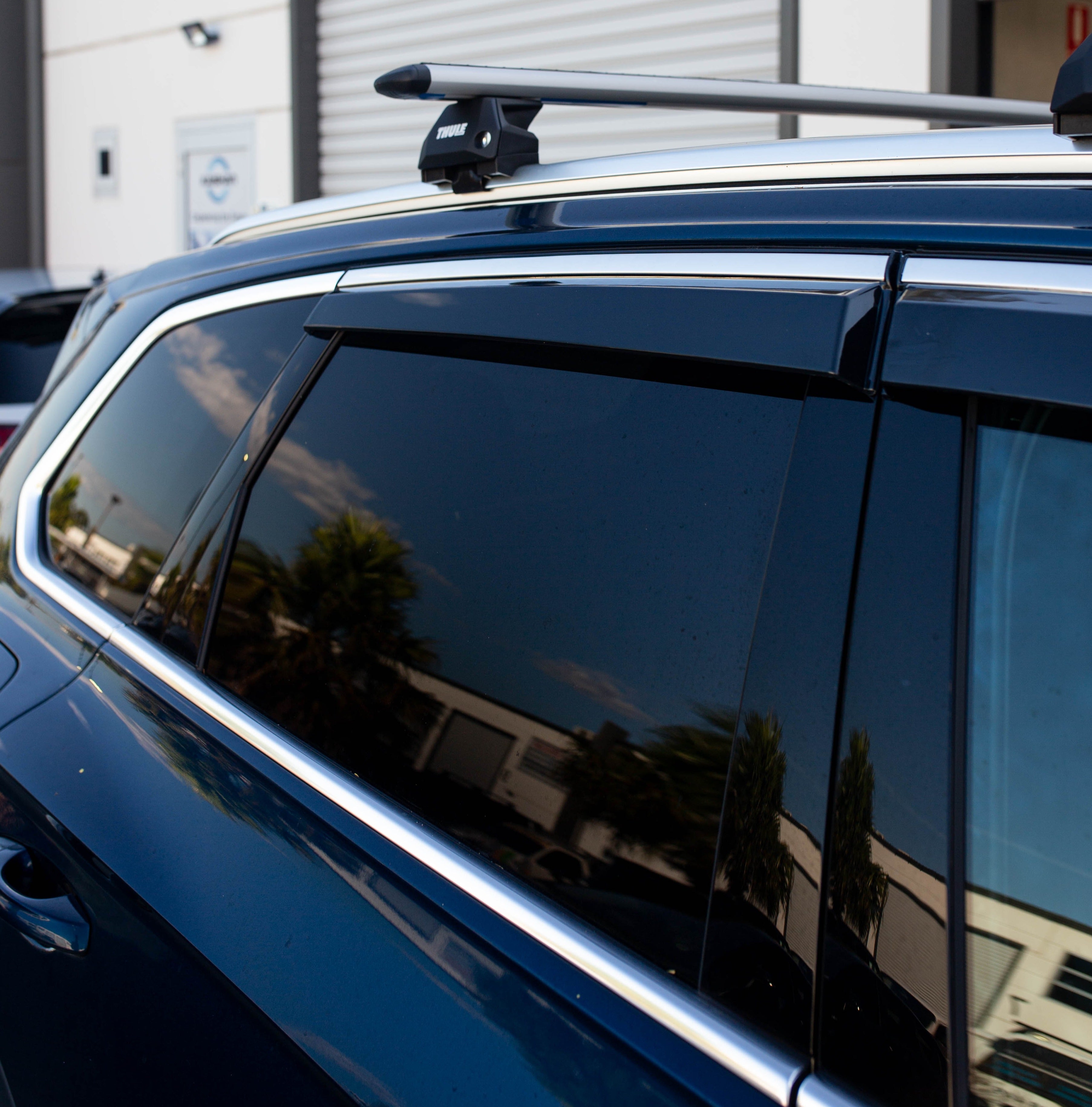 VOLKSWAGEN Touareg 2018+ (Stainless Trim) Window Visors | Weather Shields