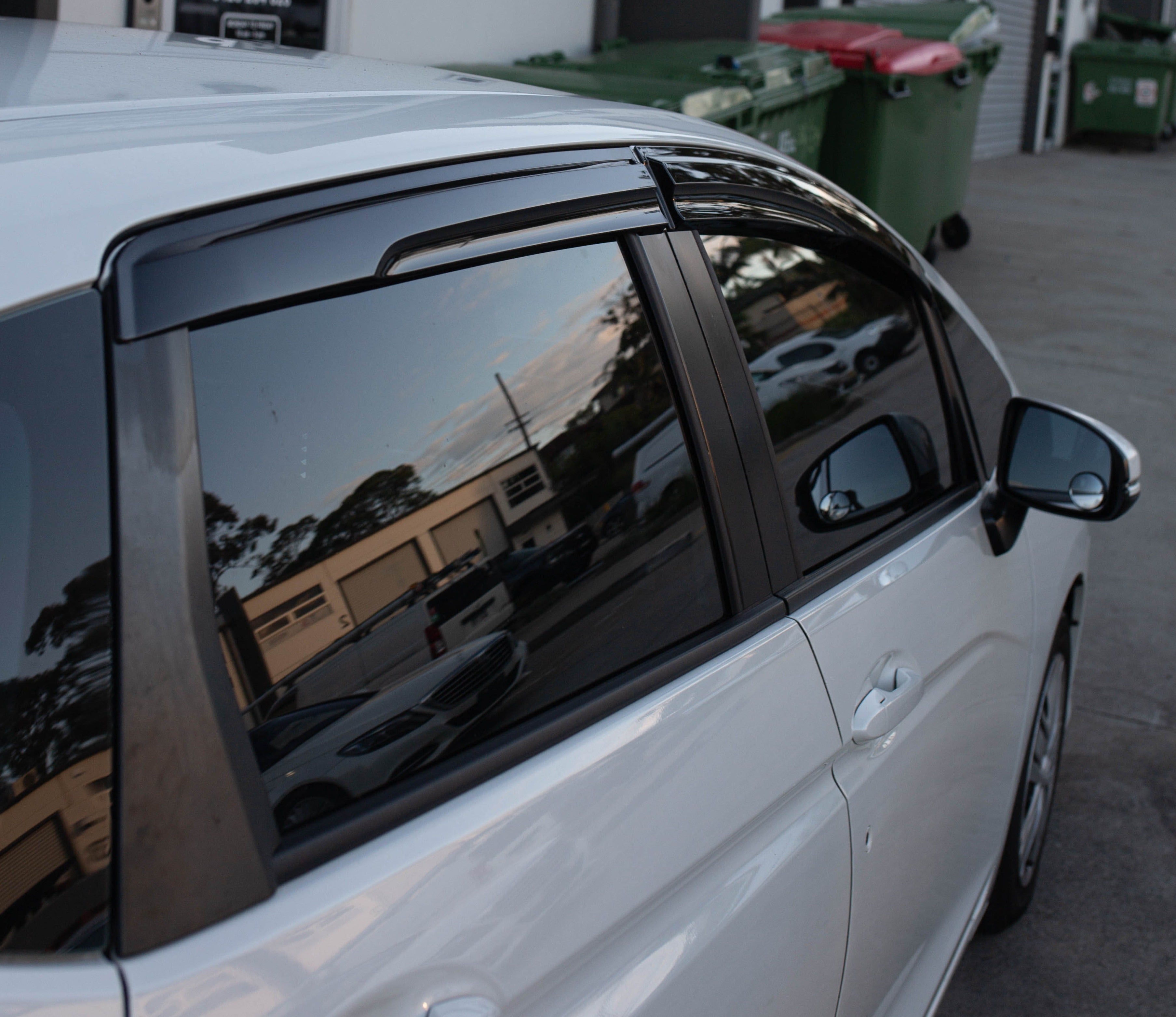 HONDA JAZZ (Hatch Back) 2014 - 2019 (Mugen Style) Window Visors | Weather Shields