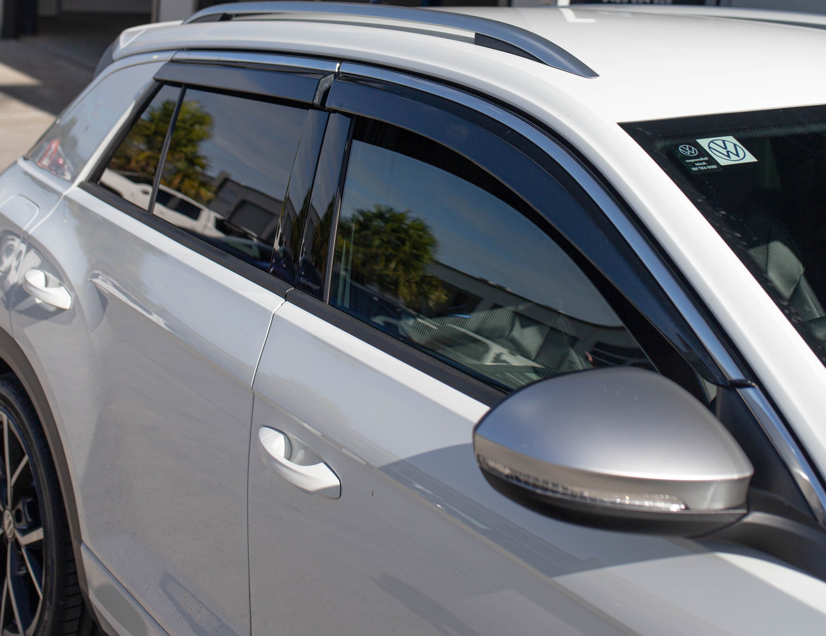 VOLKSWAGEN T roc 2018+ (Stainless Trim) Window Visors | Weather Shields