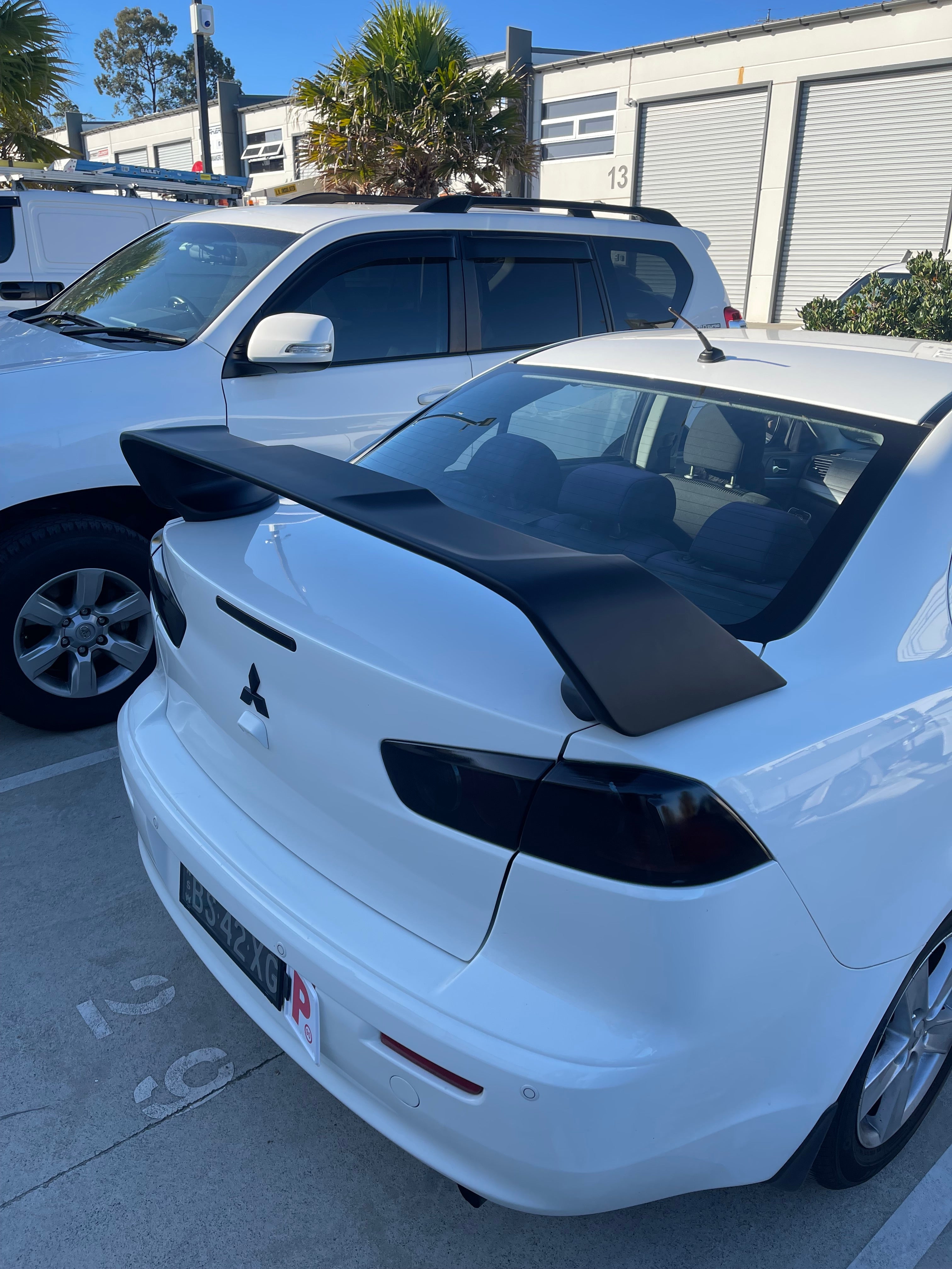 Mitsubishi Lancer CJ ES EVO X Style Gloss Black ABS Rear Spoiler Boot Wing