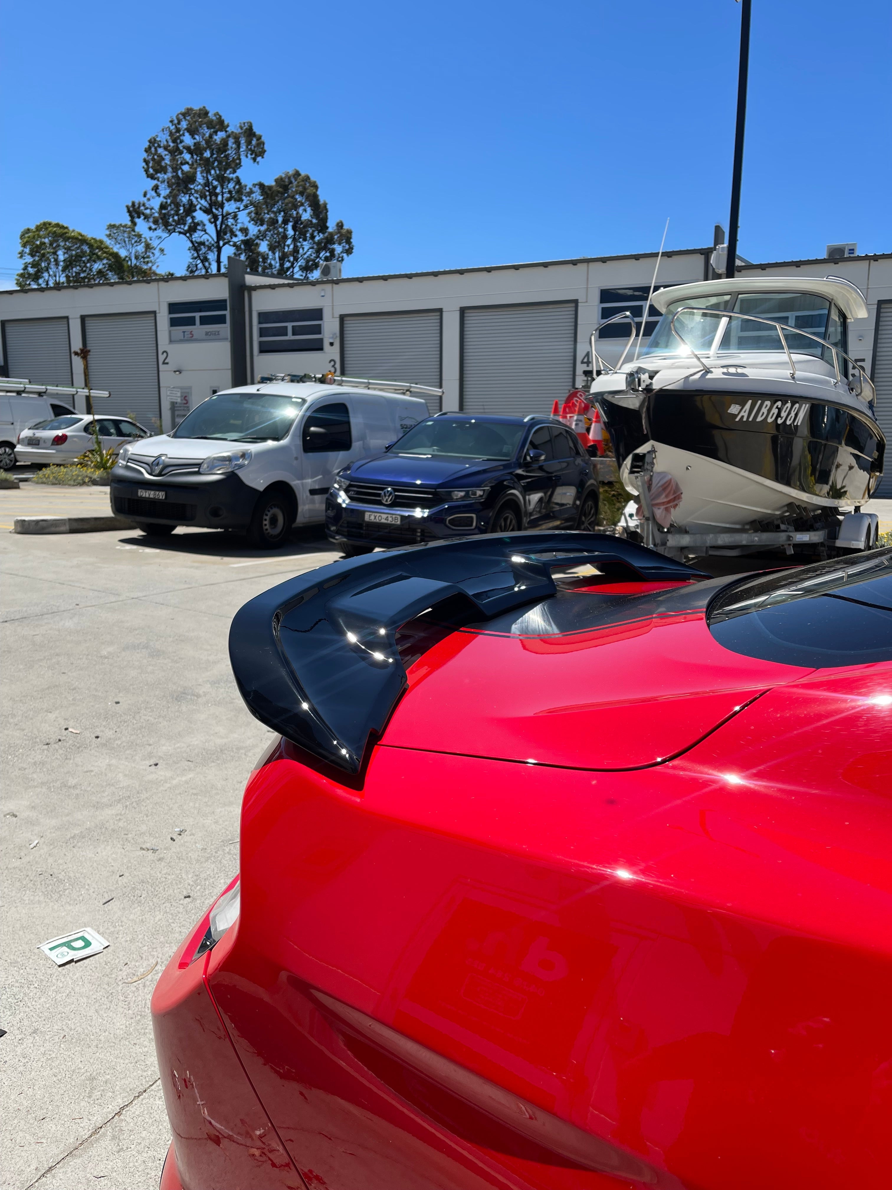 Ford Mustang 2015–2020 GT500 Style ABS Rear Spoiler (Gloss Black)