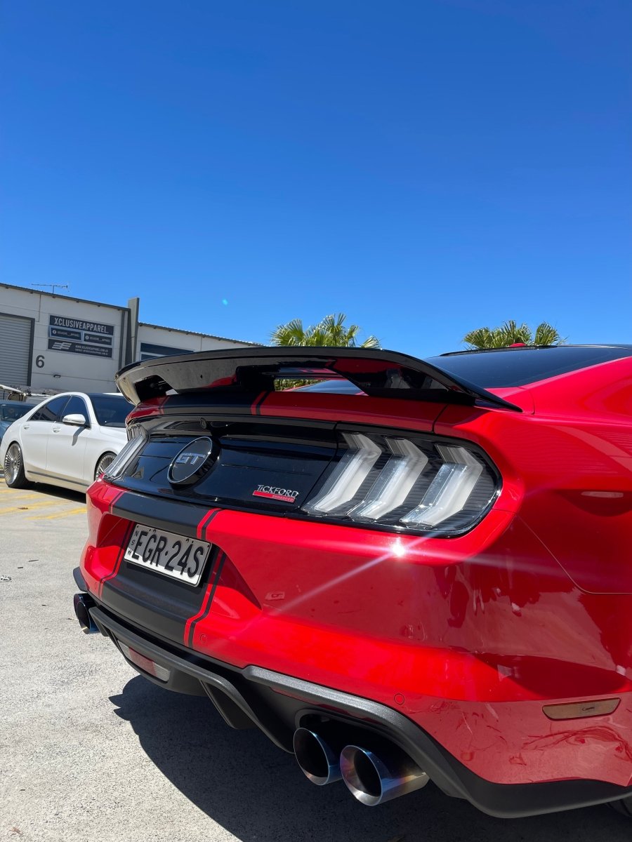 Ford Mustang 2015–2020 GT500 Style ABS Rear Spoiler (Gloss Black)