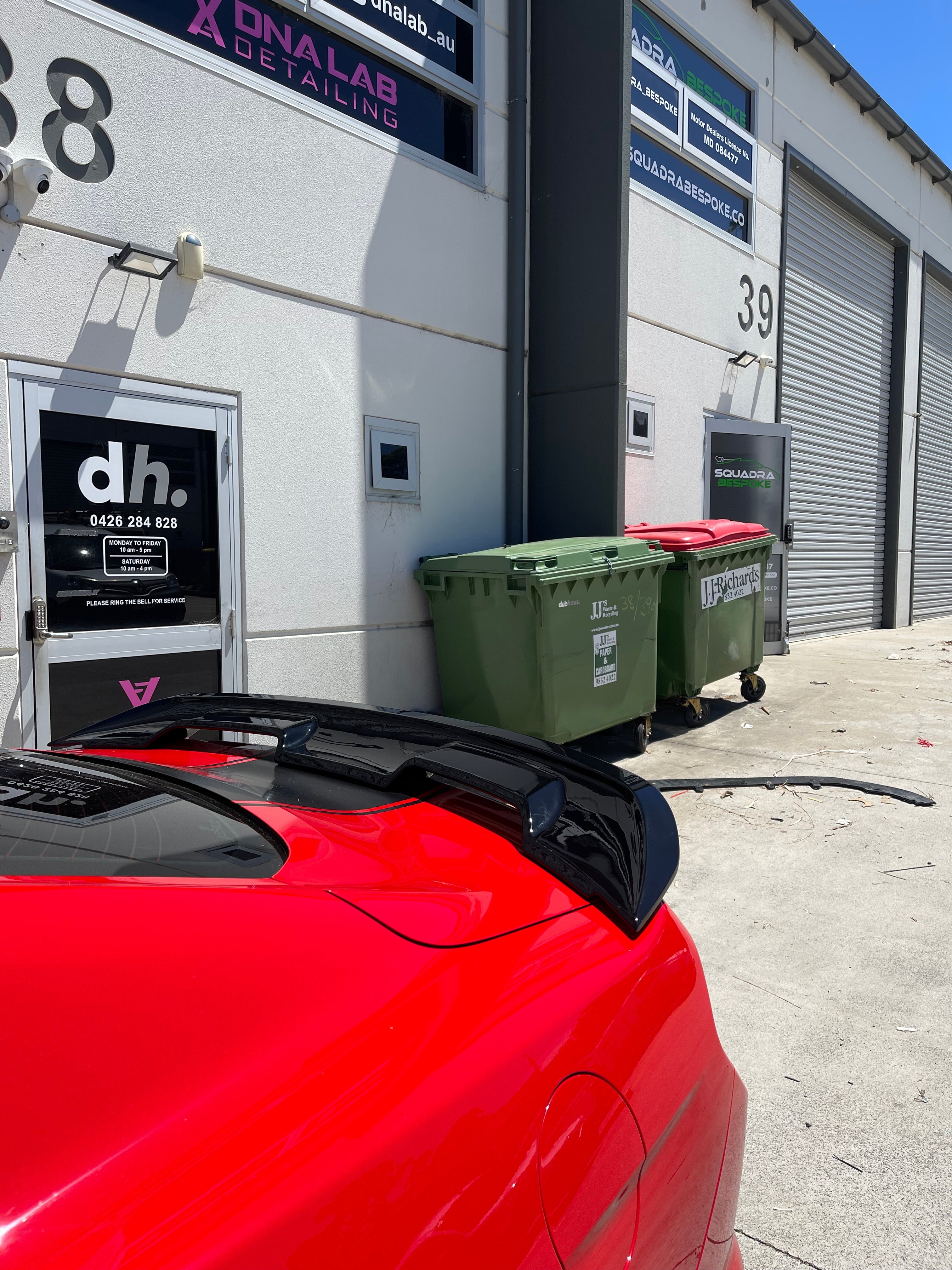 Ford Mustang 2015–2020 GT500 Style ABS Rear Spoiler (Gloss Black)