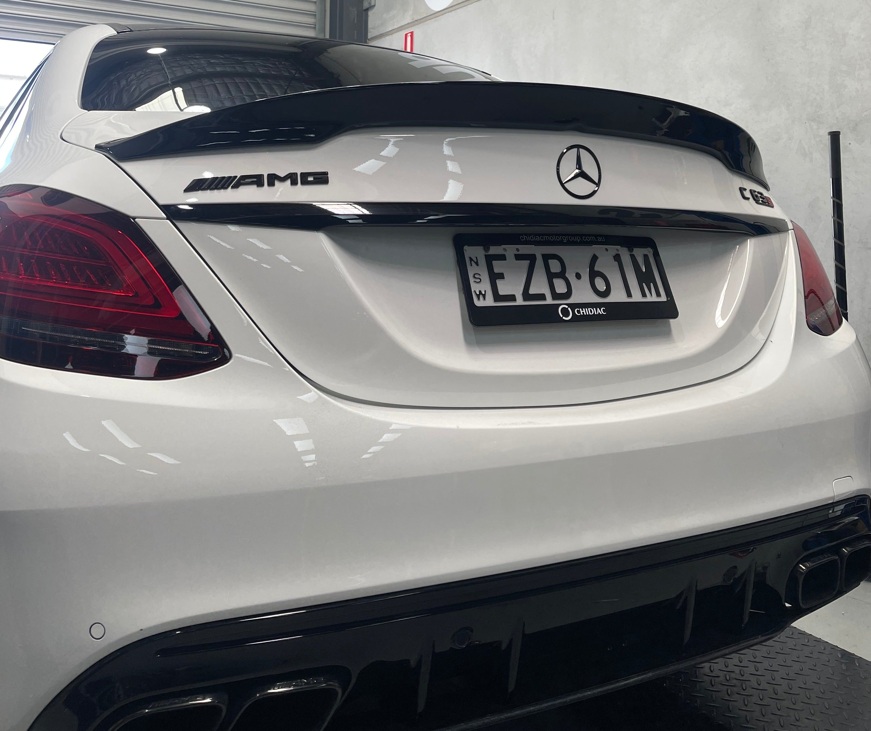 Mercedes-Benz C-Class W205 Carlsson Style Rear Spoiler – Gloss Black ABS Boot Lip