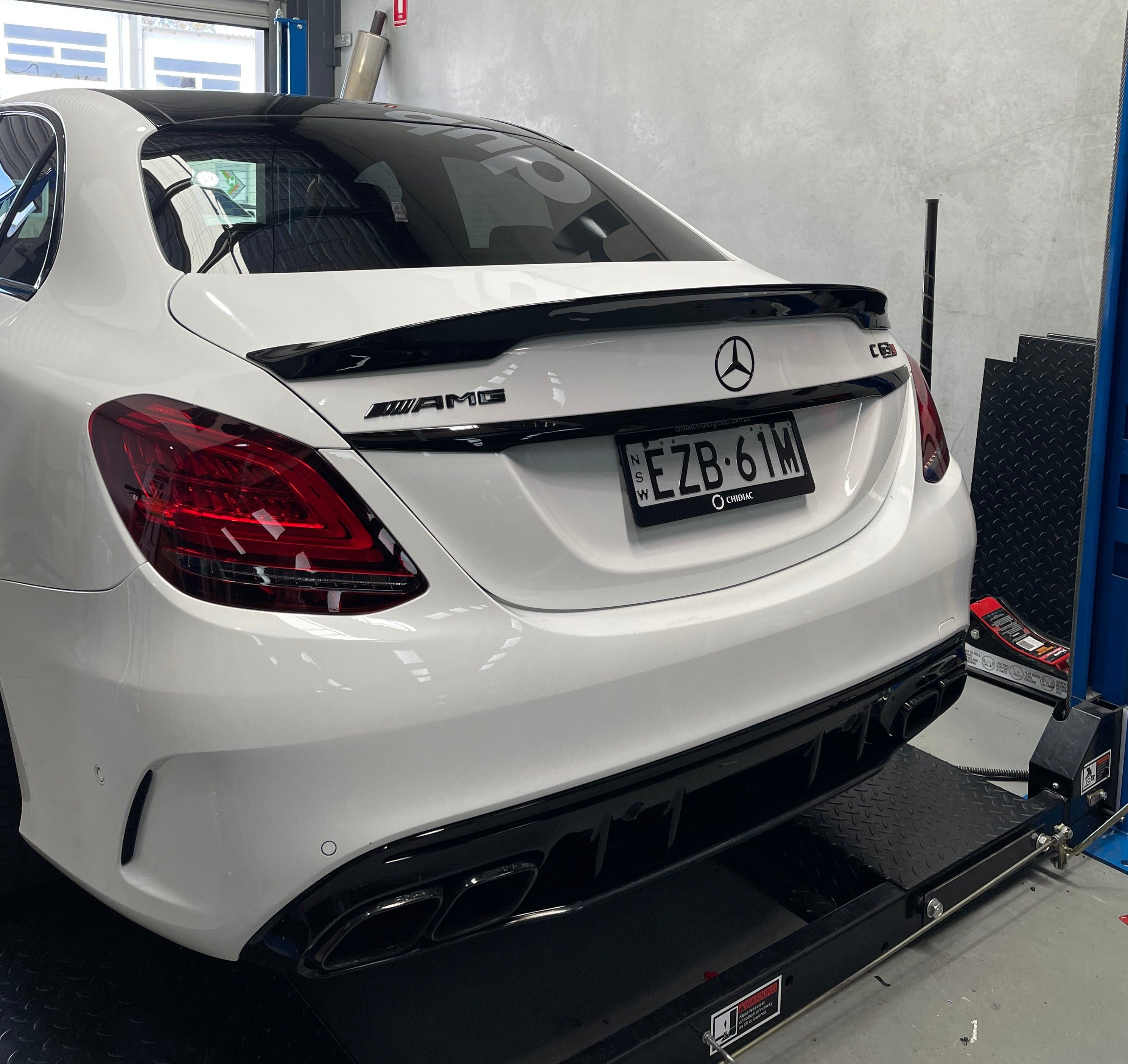 Mercedes-Benz C-Class W205 Carlsson Style Rear Spoiler – Gloss Black ABS Boot Lip