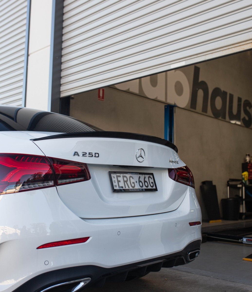 AMG Style Rear Spoiler for Mercedes-Benz A-Class Sedan W177 (Gloss Black)