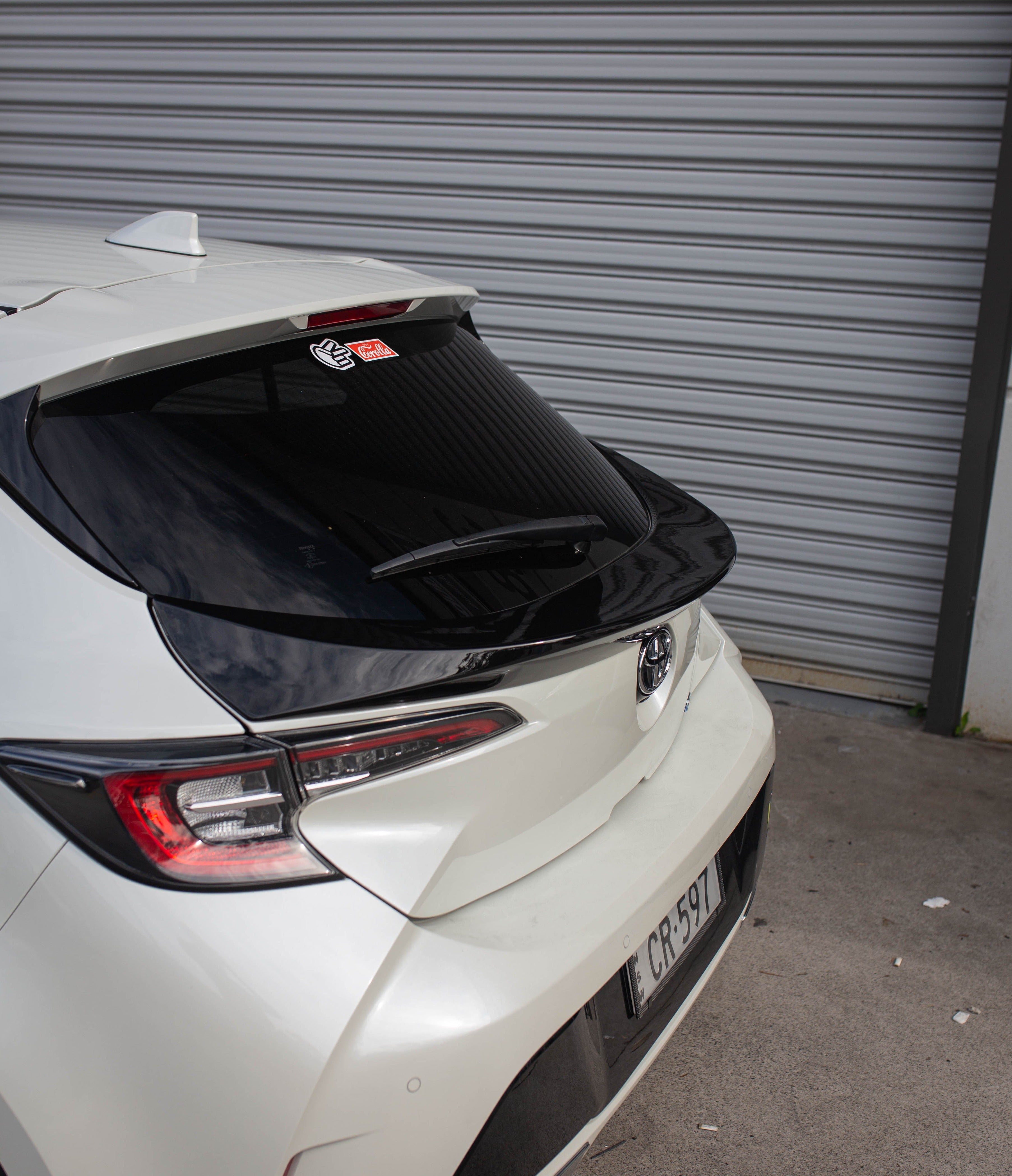 T-R Style Gloss Black ABS Mid Spoiler for Toyota Corolla Hatchback E210 (2018 – 2022)