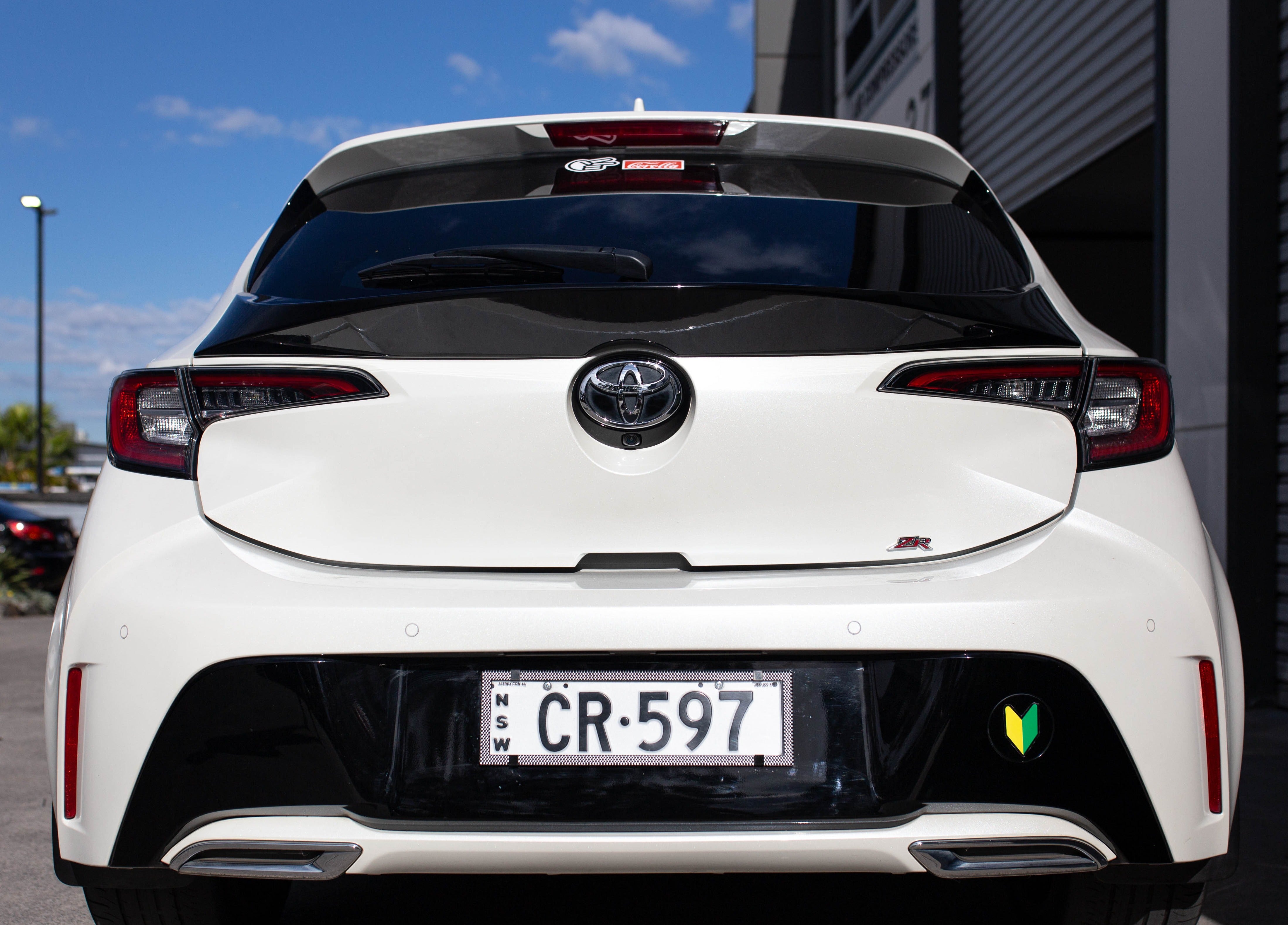 T-R Style Gloss Black ABS Mid Spoiler for Toyota Corolla Hatchback E210 (2018 – 2022)