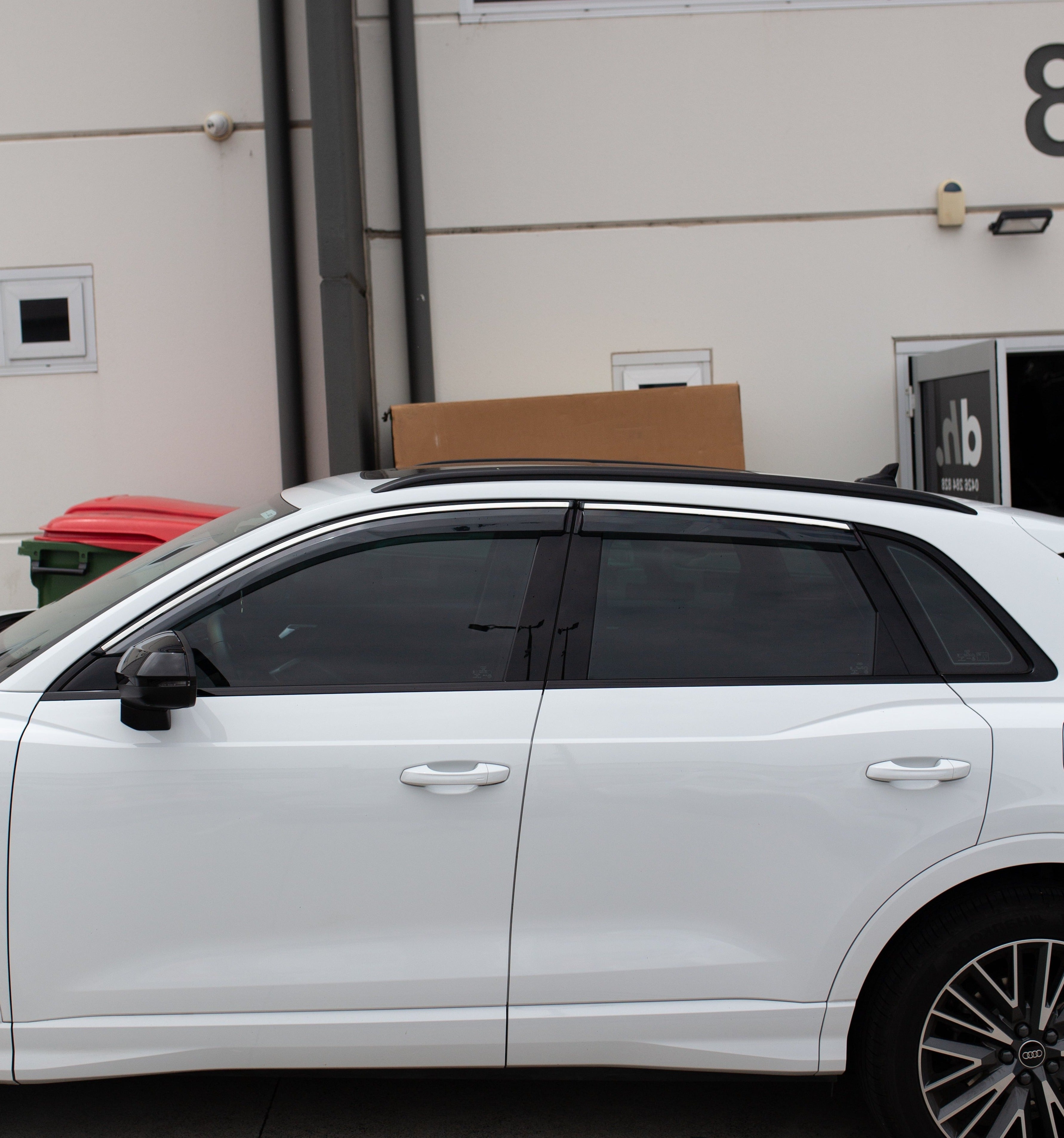 Audi Q3 2020+ (Stainless Trim) Window Visors | Weather Shields