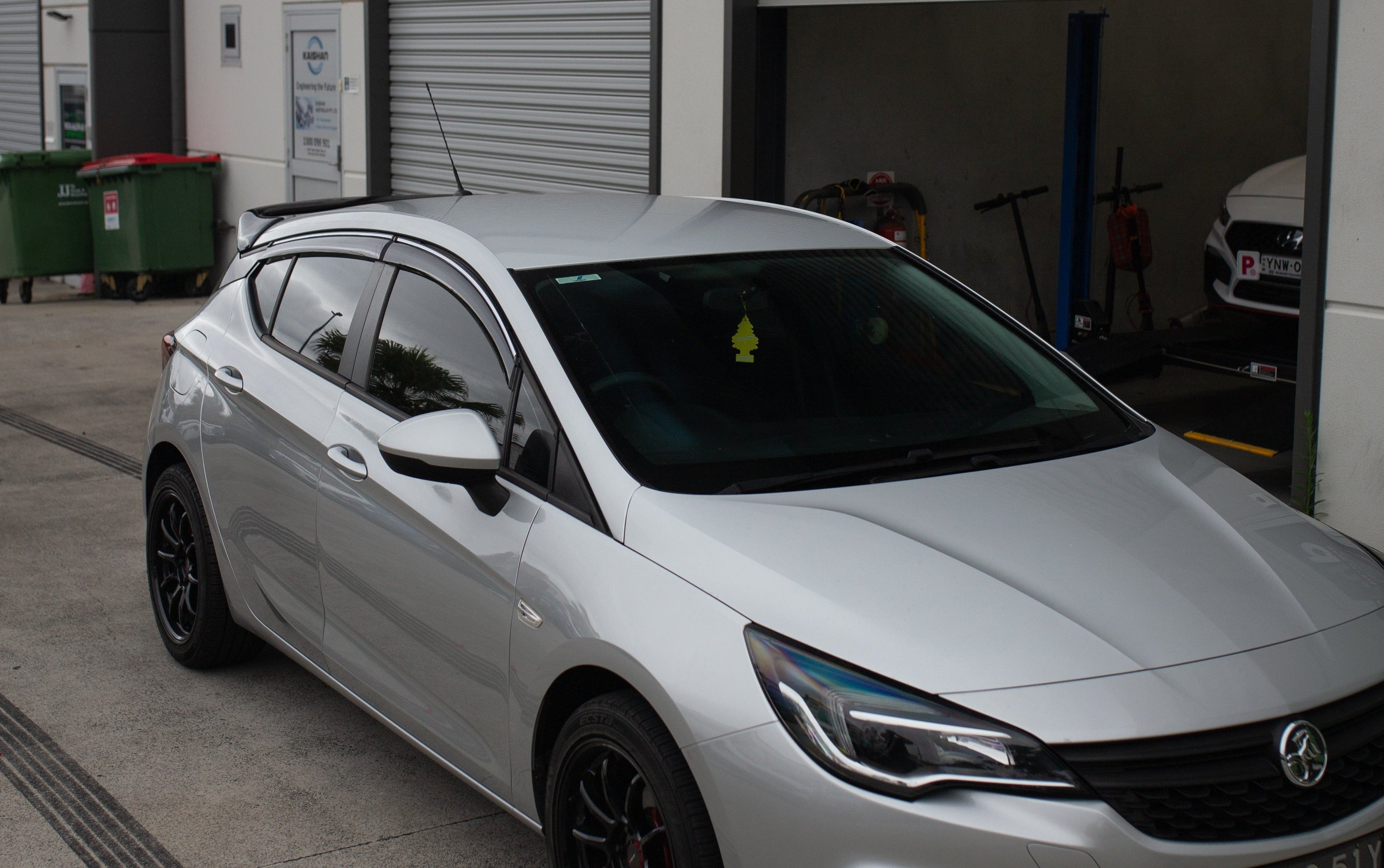 HOLDEN ASTRA (Hatch Back) 2016+ (Chrome Trim) Window Visors | Weather Shields