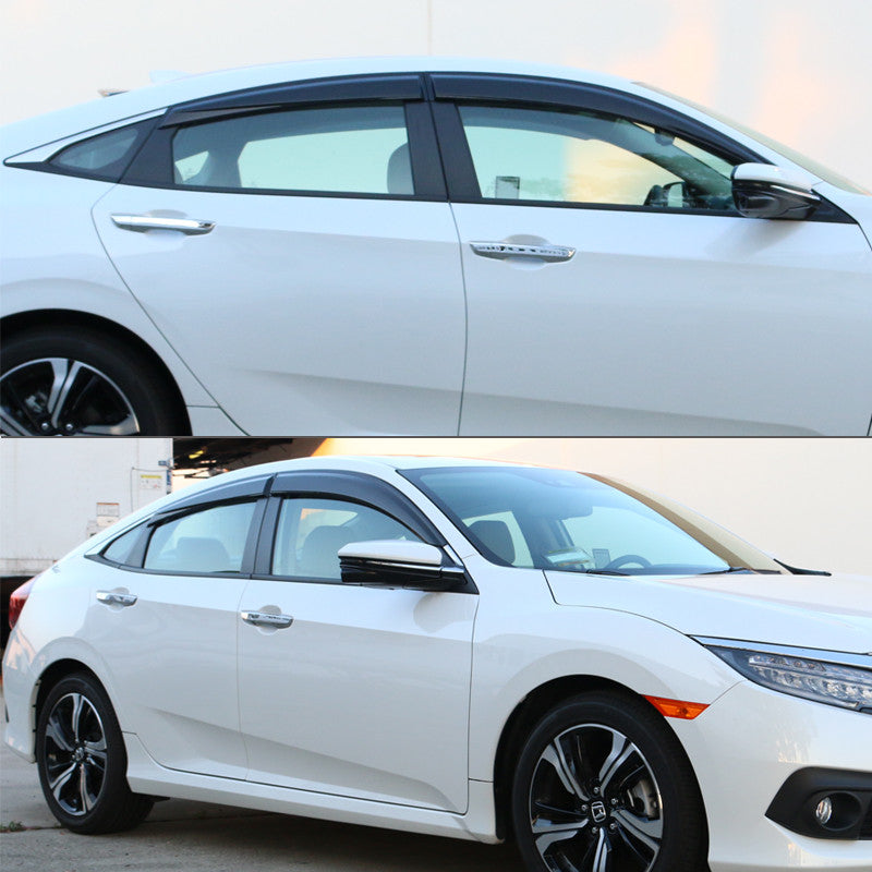 2016-2020 Honda Civic X Sedan Window Visors | Weather Shields