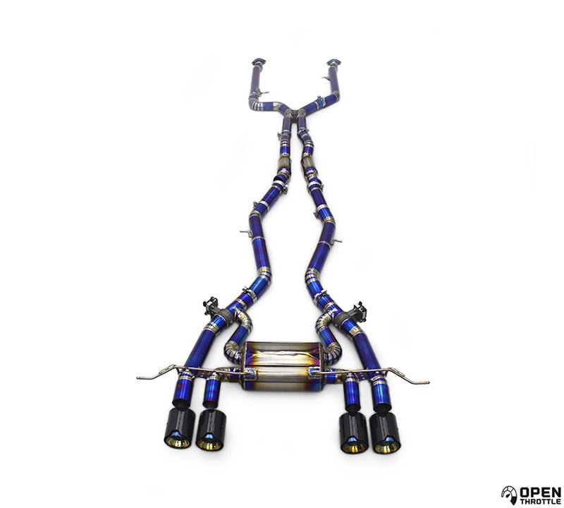 Open Throttle ValveTech™ Titanium Big Dual Valved Exhaust System Compatible with BMW M3 G80 / G81 and M4 G82 / G83