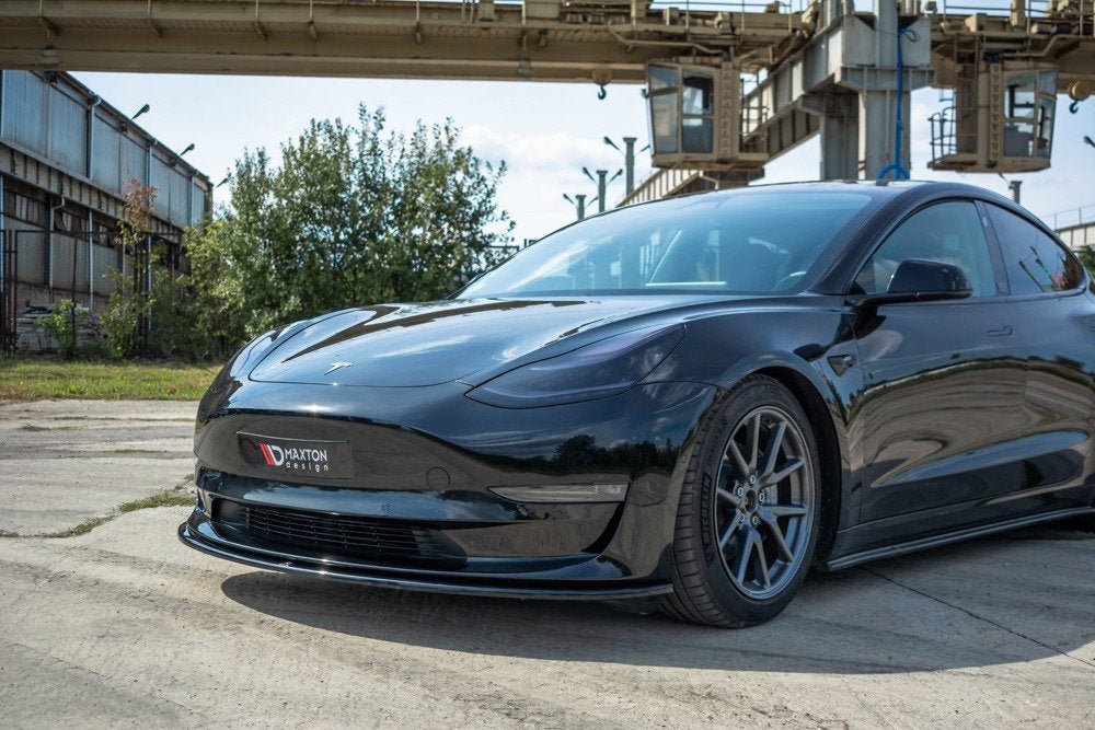 Maxton Design Front Splitter V.1 Tesla Model 3 Front Lip