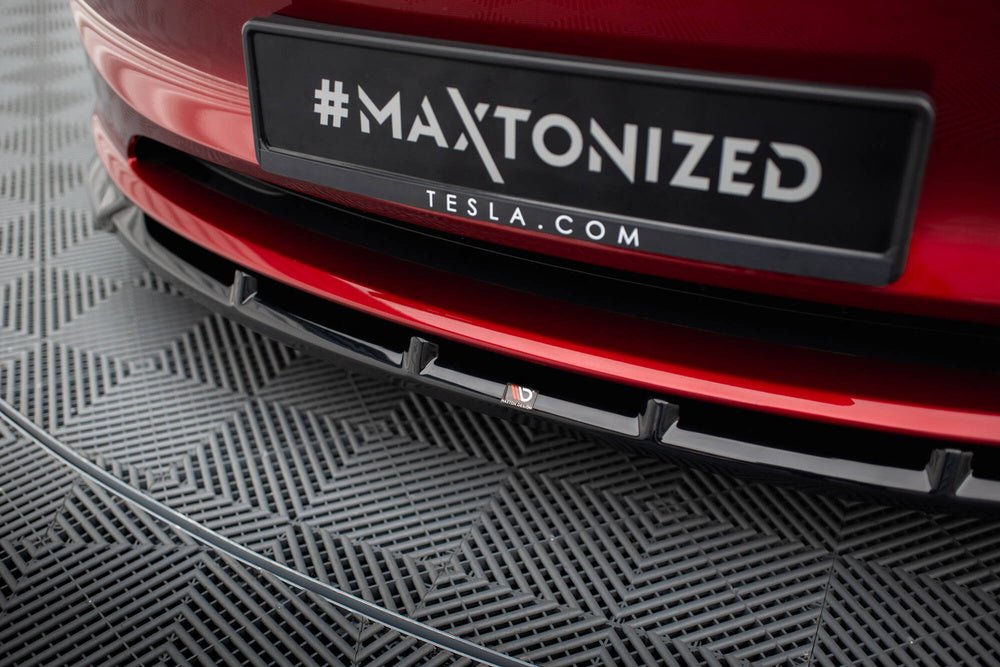 Maxton Design Front Splitter V.2 Tesla Model 3 Project Highland (Facelift)