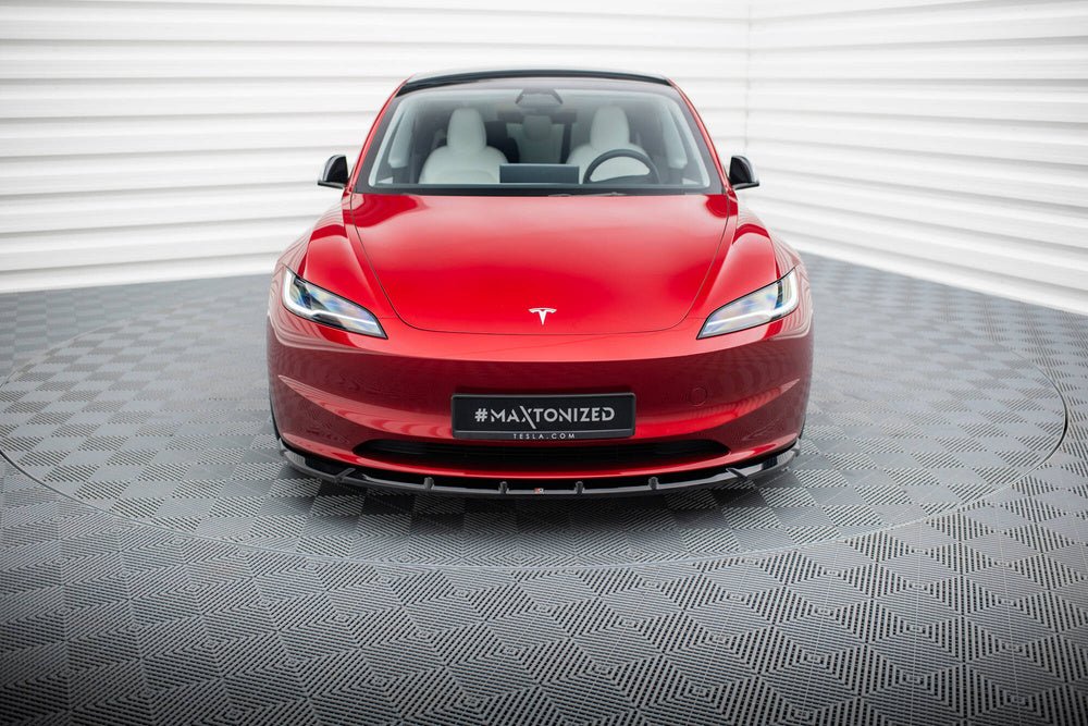 Maxton Design Front Splitter V.2 Tesla Model 3 Project Highland (Facelift)