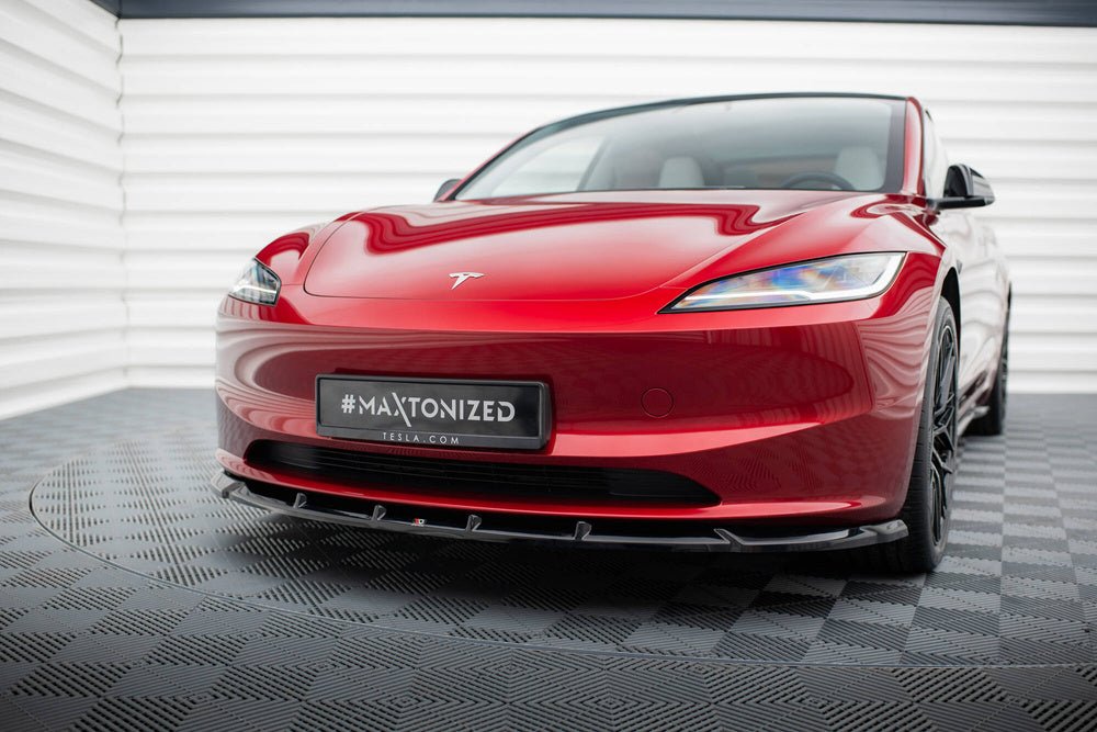 Maxton Design Front Splitter V.2 Tesla Model 3 Project Highland (Facelift)