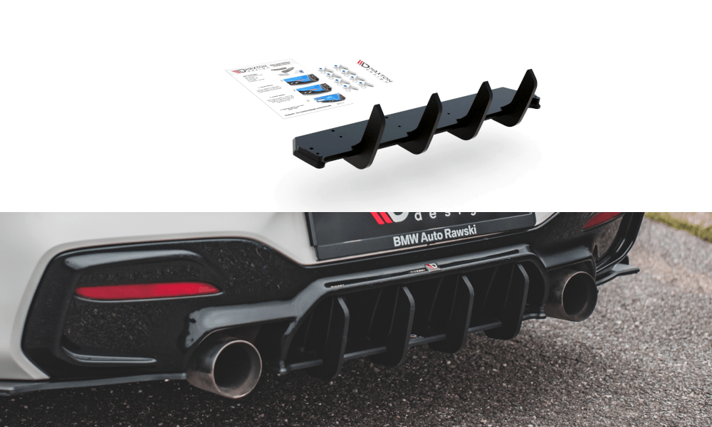 Maxton Design Street Pro Rear Diffuser V4 compatible with BMW 1M F20 (Facelift)
